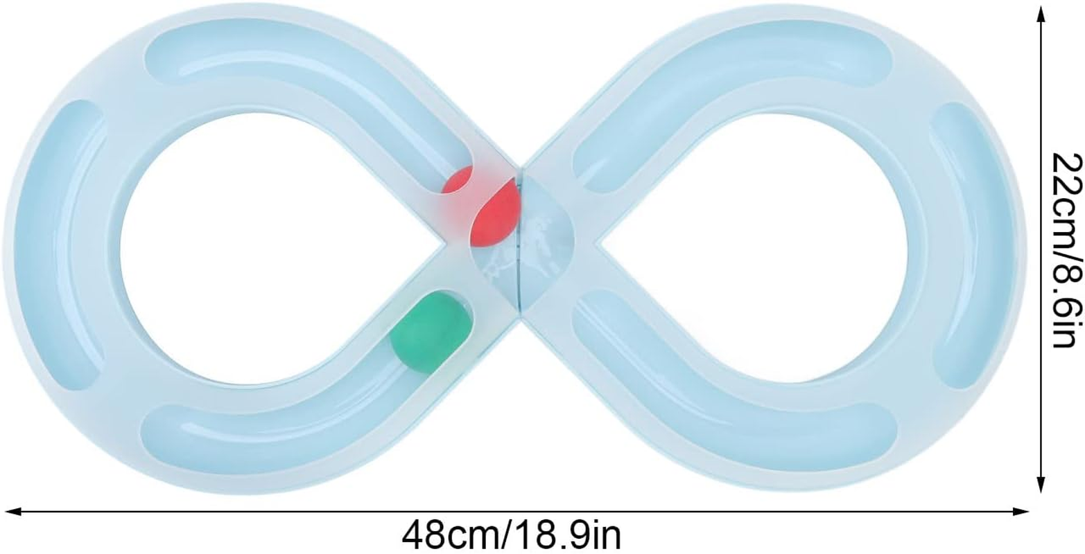 EVTSCAN Interactive Cat Toys for Indoor Cats, 8 Shaped Track, Automatic Cat Toys, Cat Chase Toy, for Kitten Mental Physical Exercise image number 6
