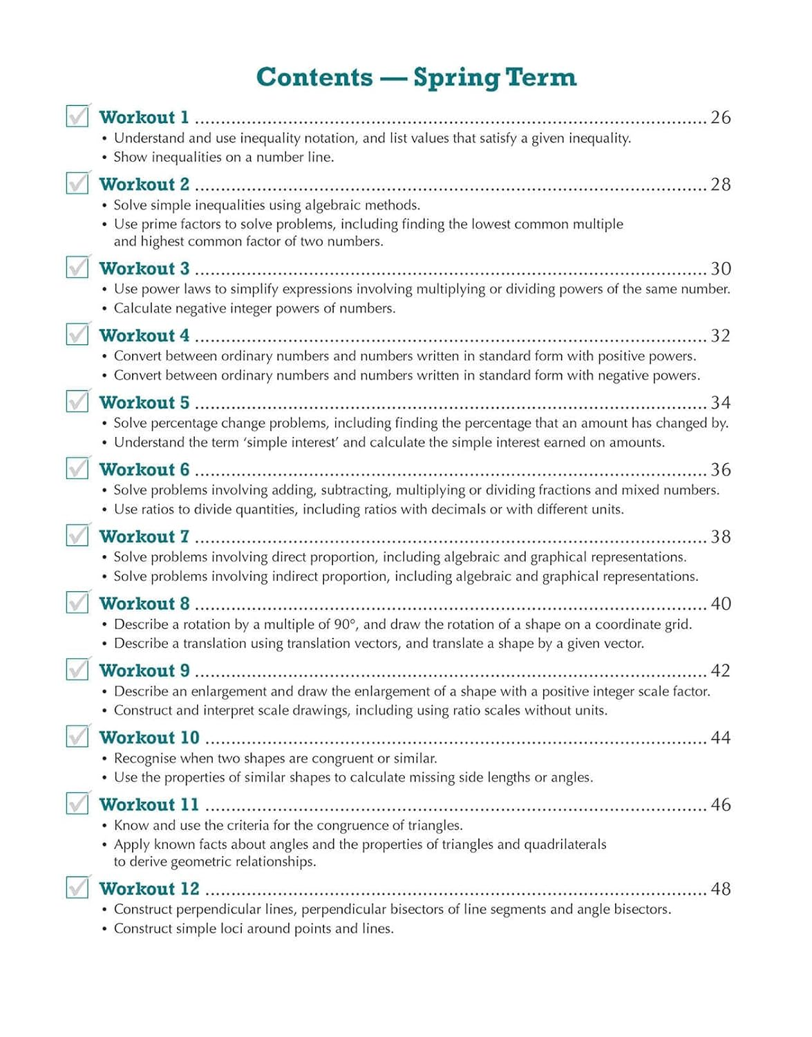 KS3 Year 9 Maths 10-Minute Weekly Workouts image number 1