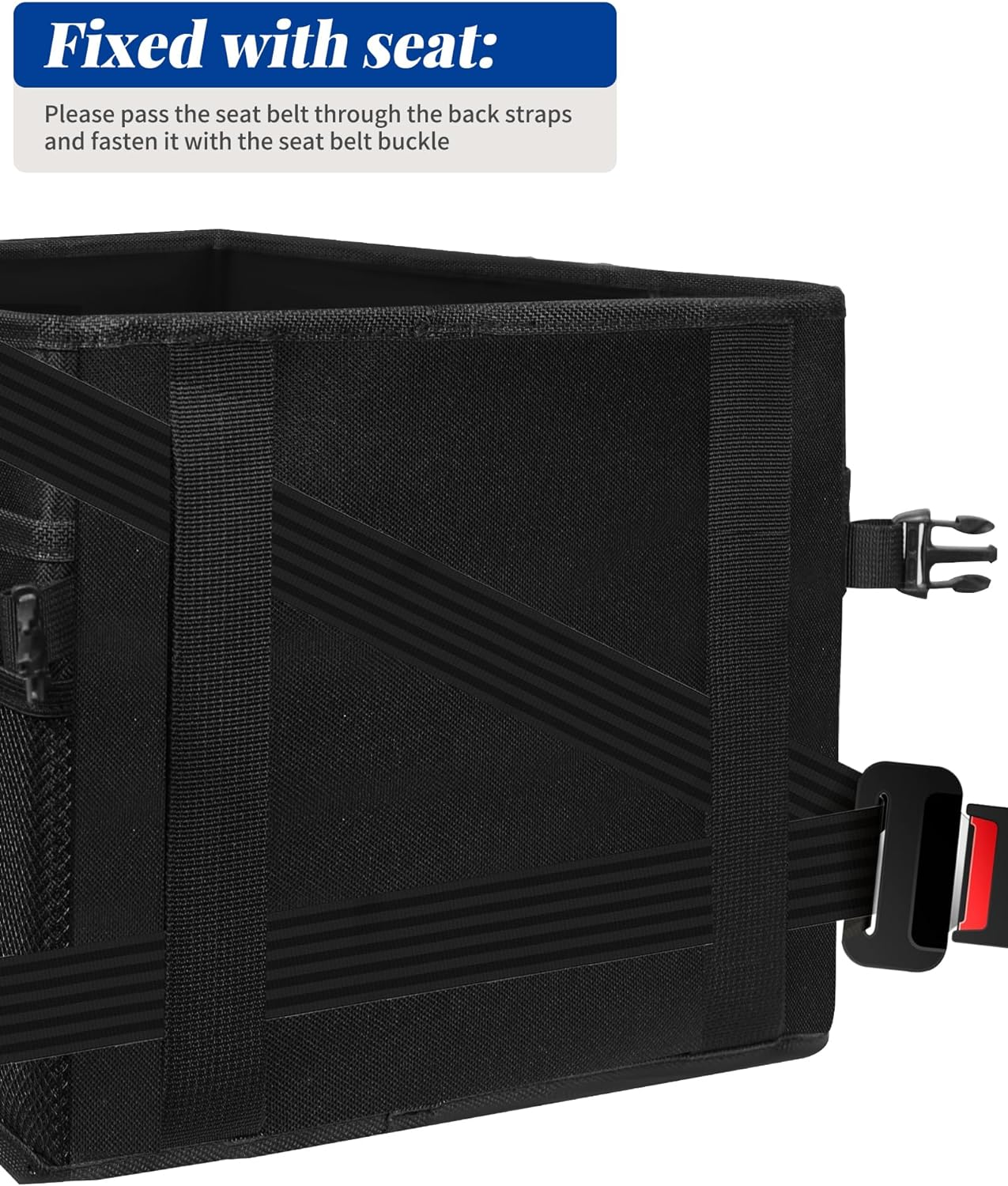 Car Organiser for Front and Back Seat - Keep Your Car Tidy and Organised with Multiple Pockets, Cup Holders, and Adjustable Dividers for Toys, Books, Snacks, Water Cups, Umbrellas, Baby Bottles. image number 4