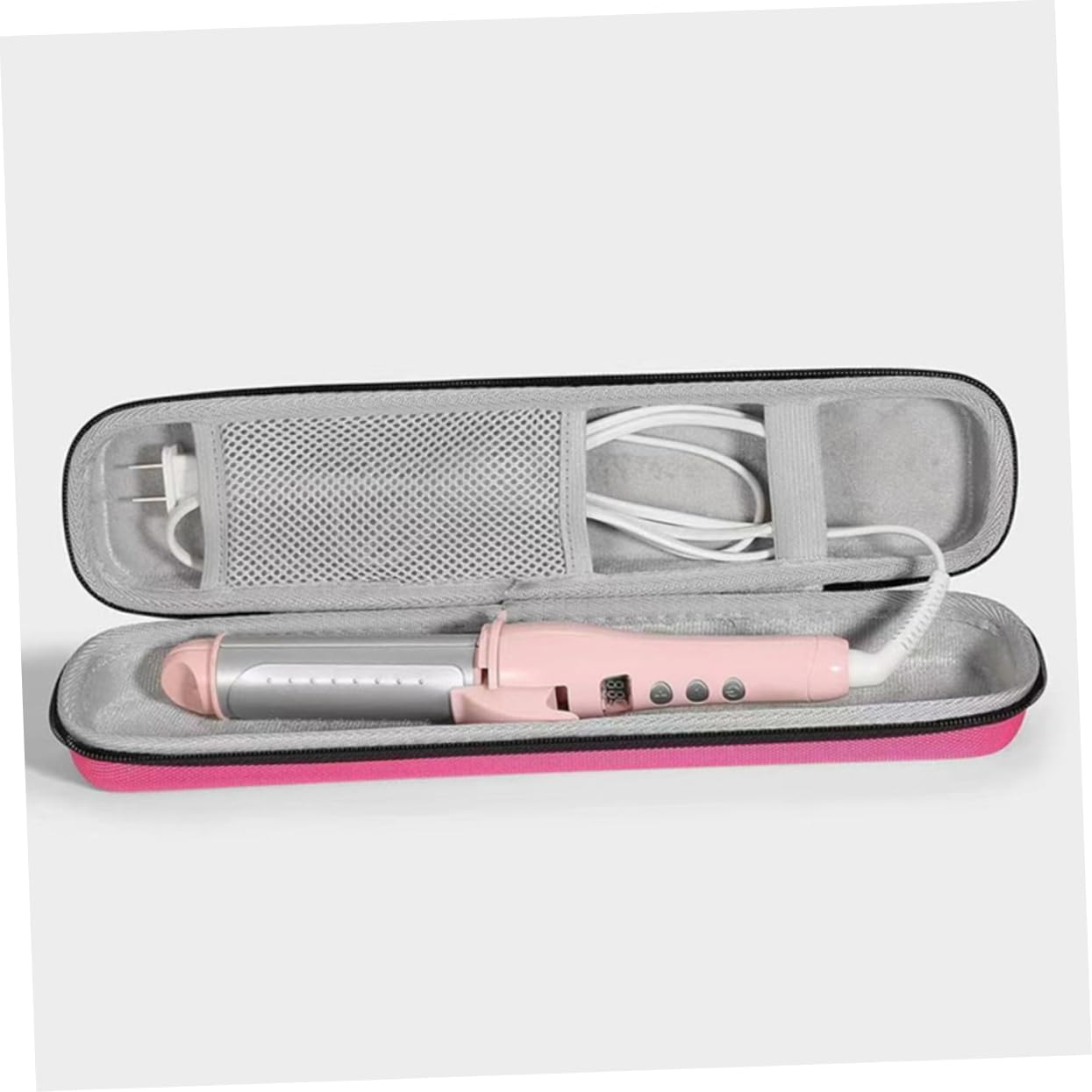 ADOCARN Heat Resistant Hair Tool Travel Bag for Curling Iron Hair Straightener Portable Storage Pouch Hard Shell Lightweight Organizer for Travel image number 5