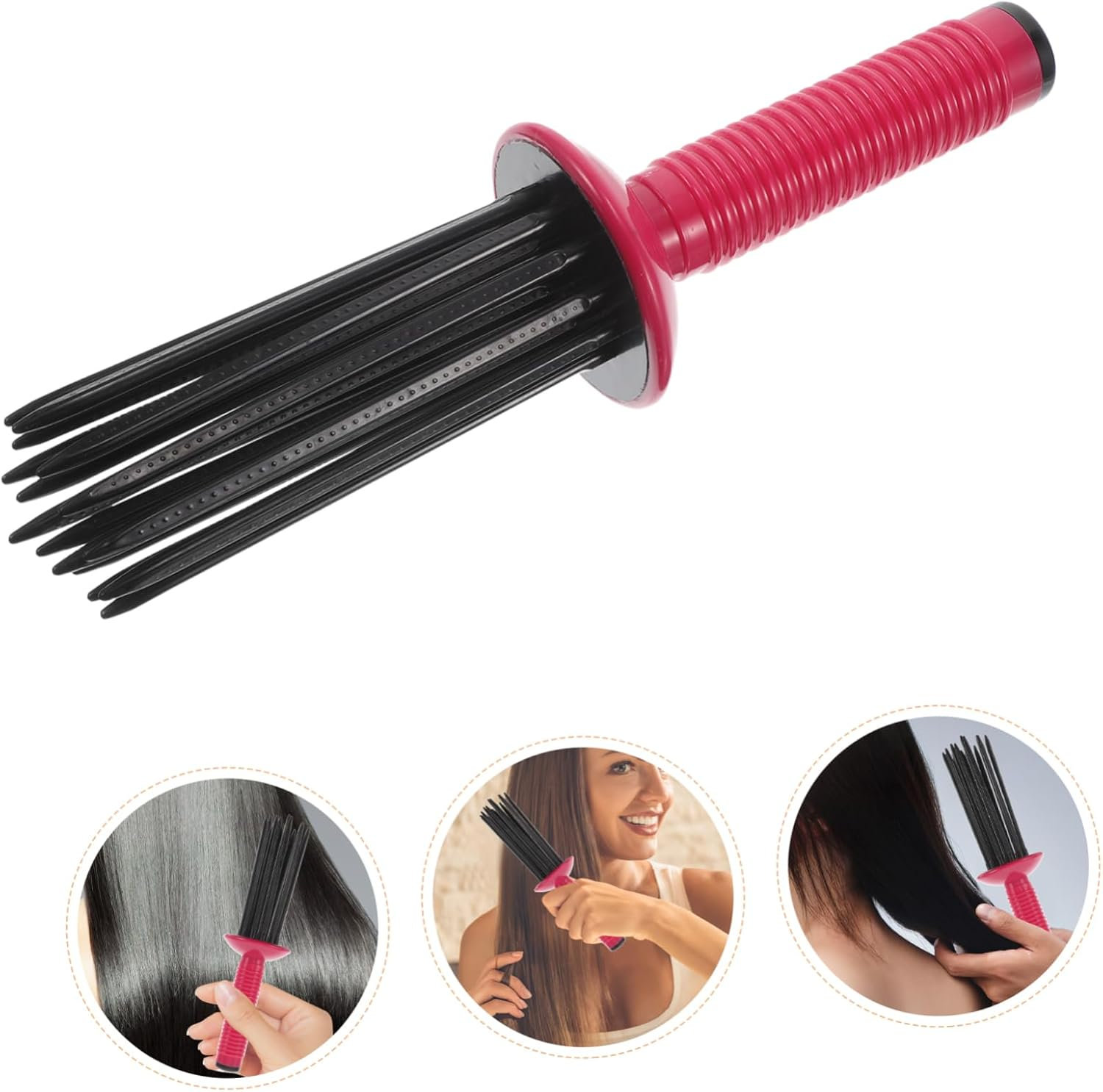 KAILIKETIY Curly Hair Maker Comb Hair Styling Brush for Fluffy Curls Wind Shaping Styling Tool For image number 4