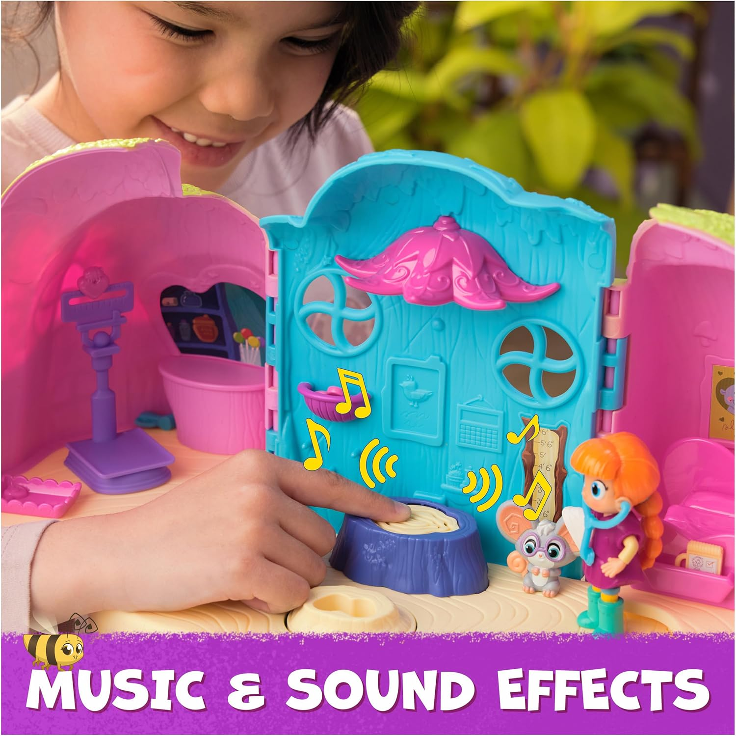 Vida the Vet, Vet Clinic, Treehouse Playset with Action Figures, Dollhouse Furniture & Accessories, Kids Toys for Girls & Boys Ages 3 and Up image number 4