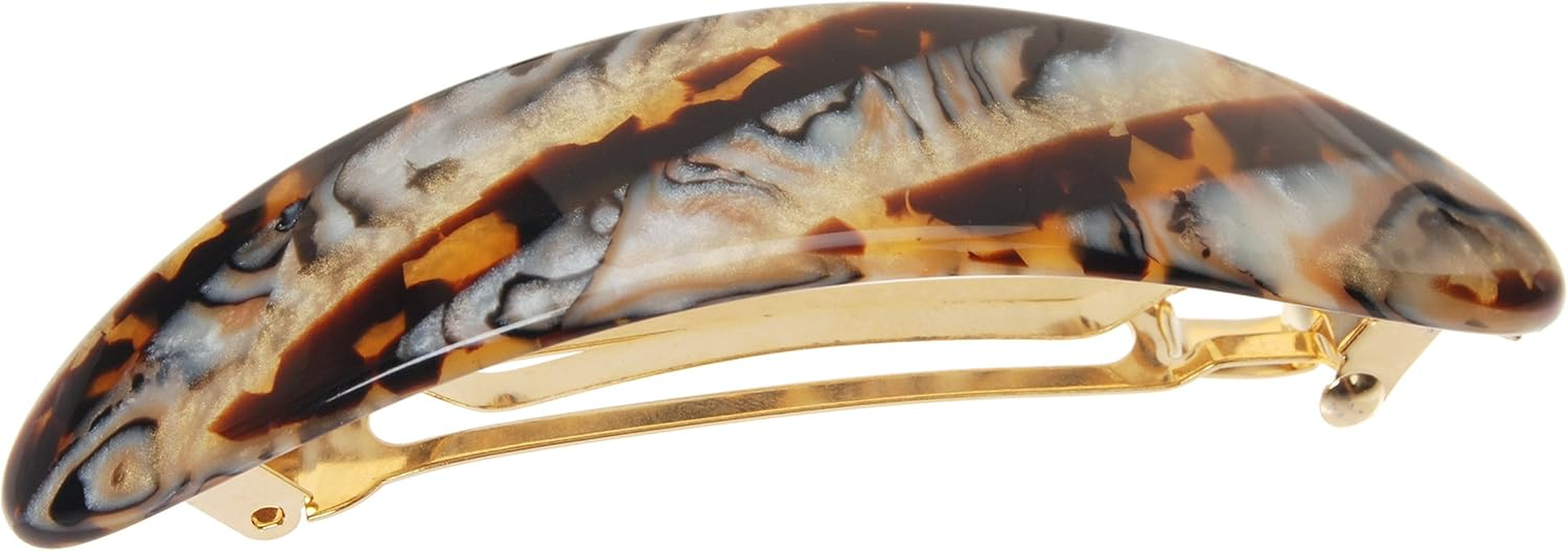 France Luxe Oval Volume Barrette - Ivory Tokyo