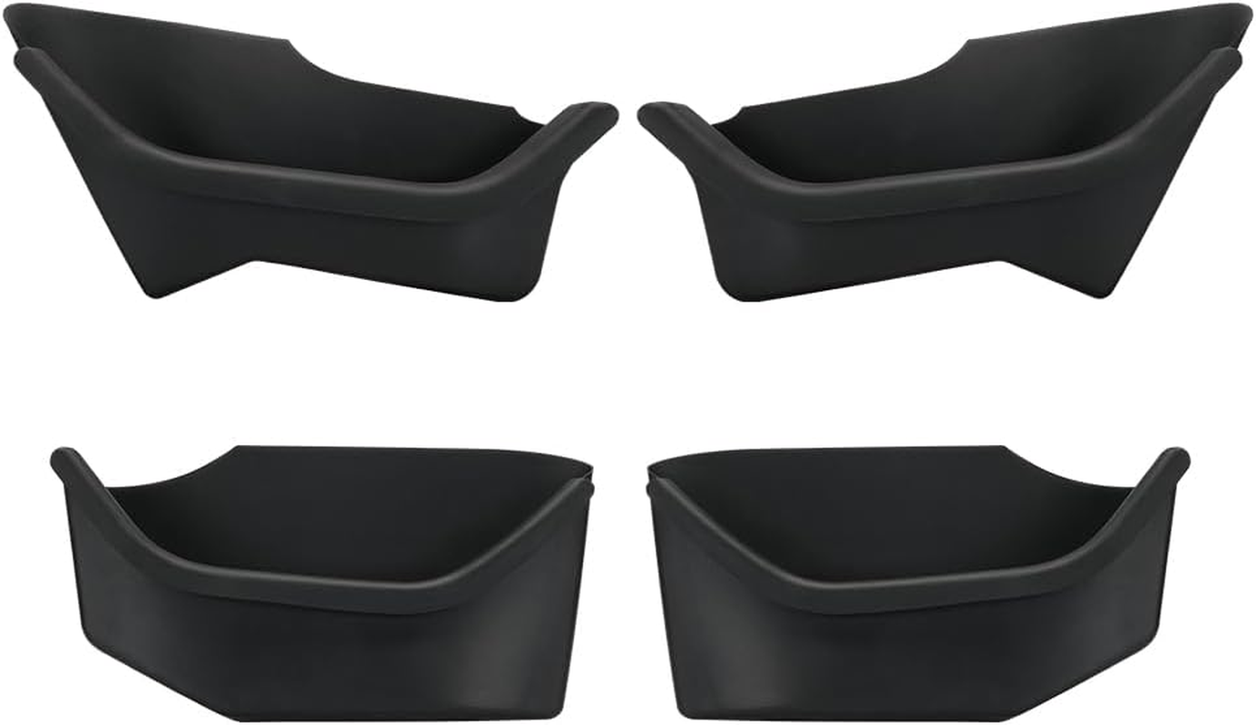 Door Side Storage Box Compatible with New Tesla Model 3 Highland 2024 2025 4 PCS Full-Cover Front and Rear Door Tray Organizer TPE Door Slot Tray Mats Interior Accessories image number 1