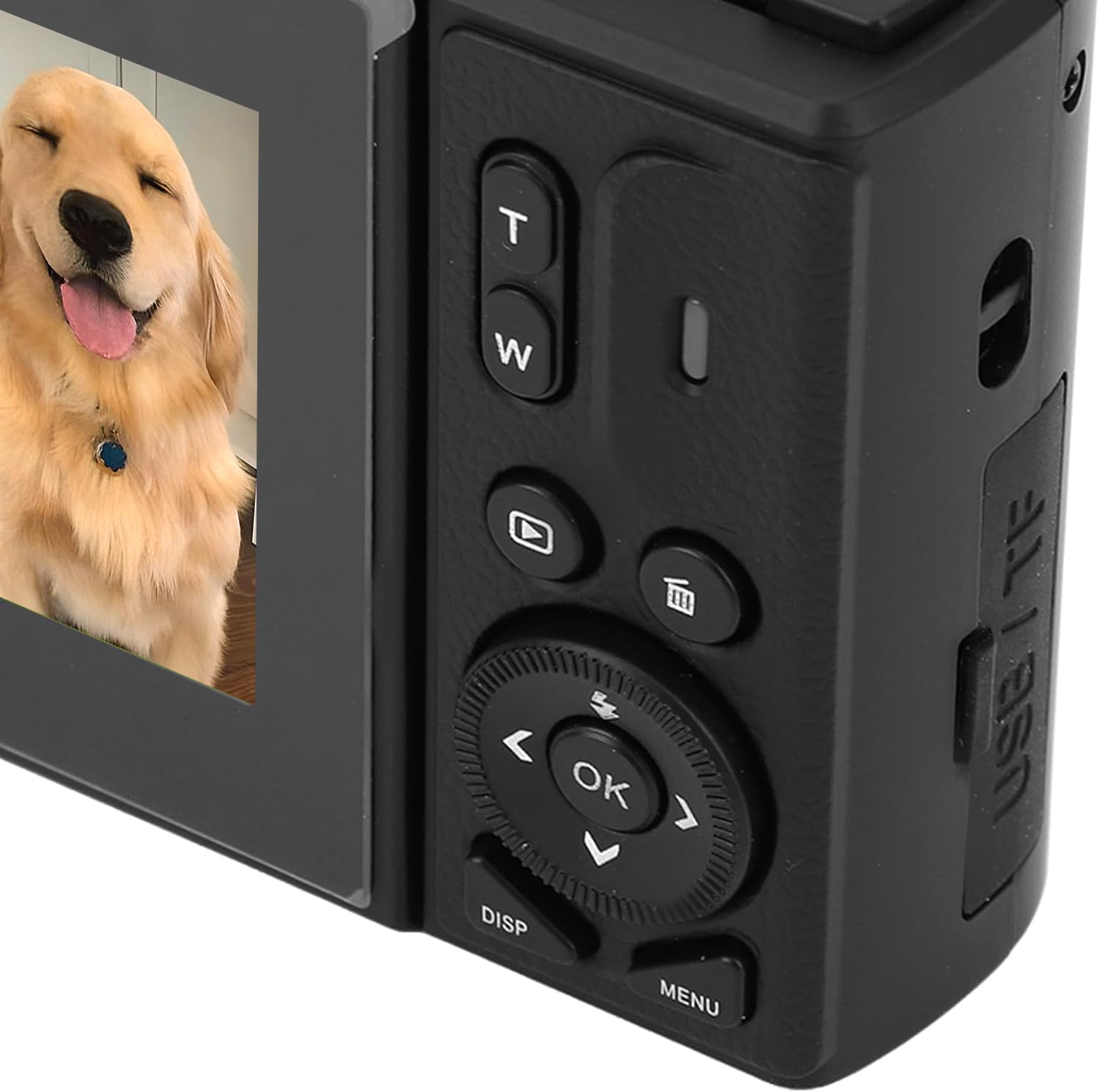 Digital Camera for Photography, 4K 5K Vlogging Cameras Youtube 3" 180&deg; 64MP Flip Screen 18X Digital Zoom Compact Tiktok Camera 64GB TF Card 2 Batteries, USB (Black)