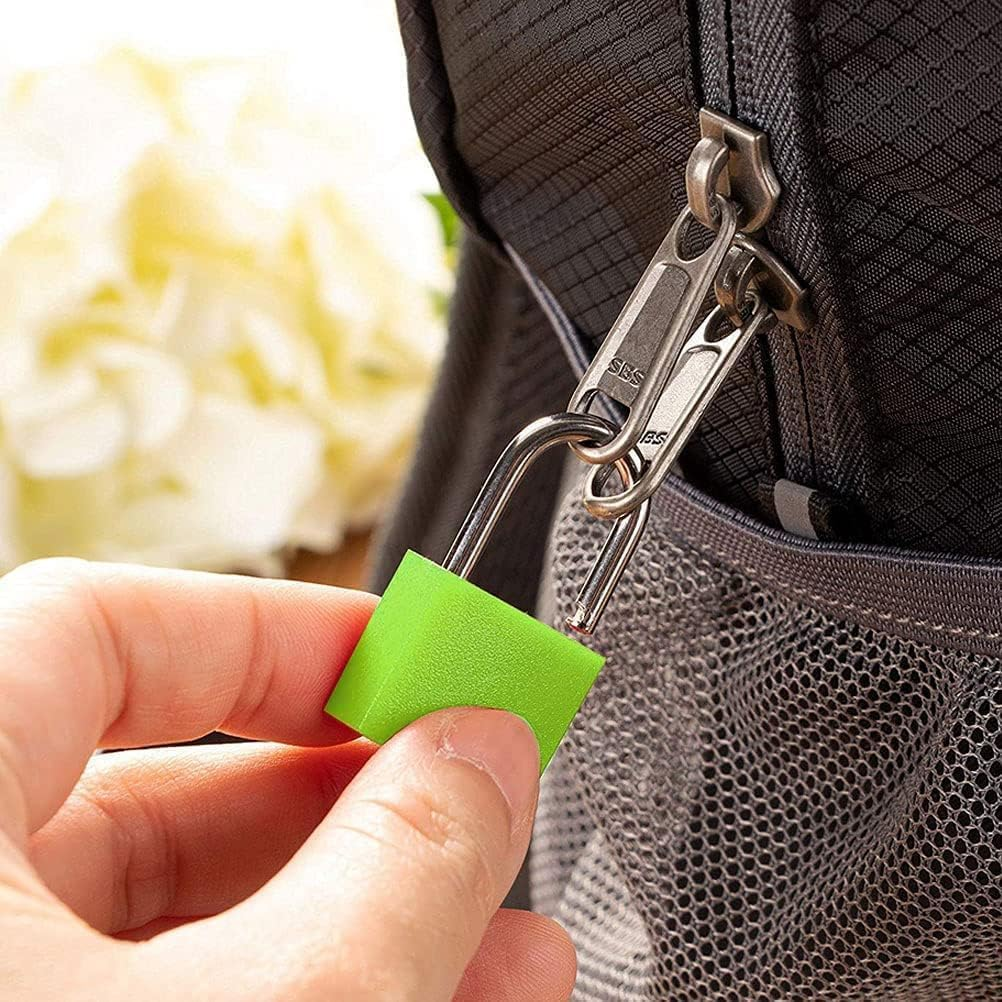 8 Pcs Mini Suitcase Locks with Keys,Metal Keyed Padlock for Luggage, Suitcase, Backpack, Laptop Bag, Gym Locker, Filing Cabinets, Toolbox (Multicolor) image number 5