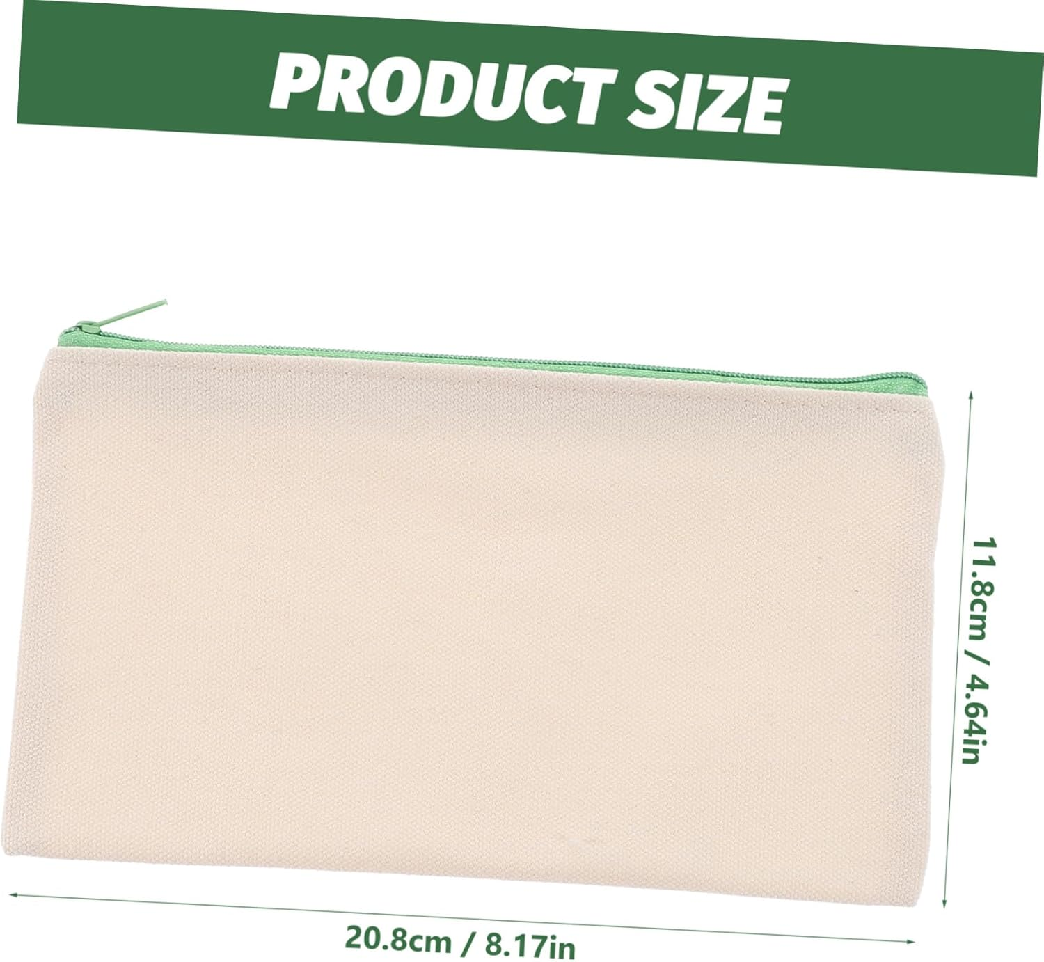 DDPOND 5Pcs Graffiti Canvas Pencil Case Blank Zipper Makeup Bags for Travel Hand-Painted Cosmetic Organizers Versatile Art Supplies Storage for Daily Use image number 5