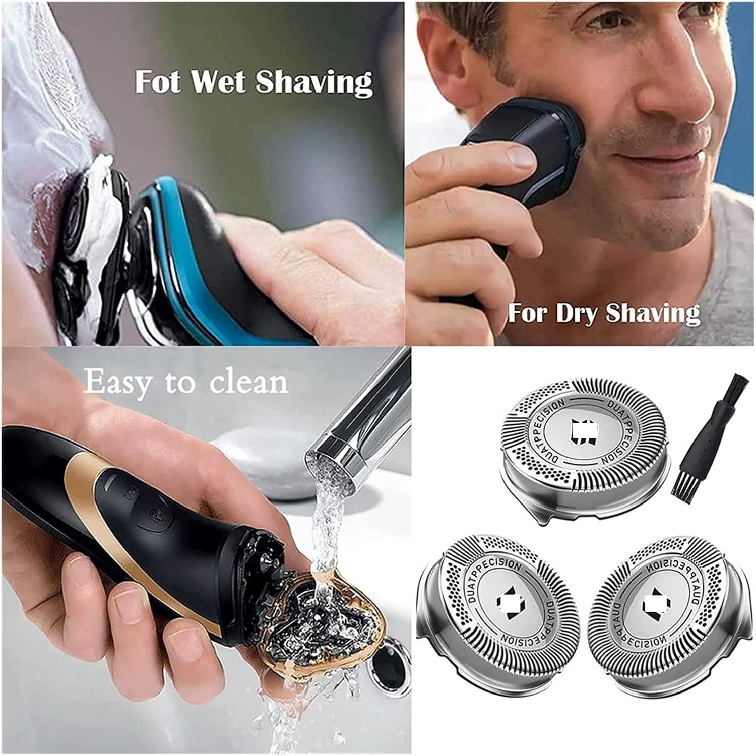 Replacement Heads Rq11，Compatible for Sensotouch ，2D 1150X 1160X 1180X,RQ11 Blades Upgrade-T33C image number 1