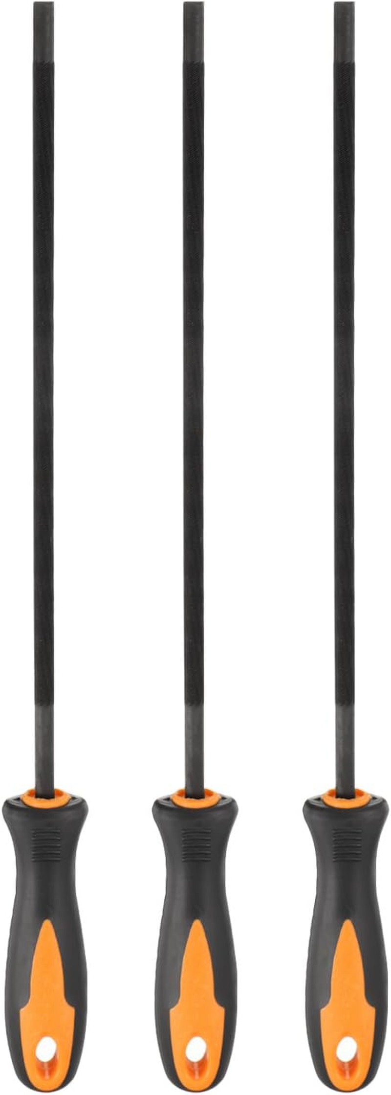 HARFINGTON 3Pcs Chainsaw File, 5.5Mm (7/32-Inch) round Sharpening Files Tool with Plastic Handle for Chain Chainsaw Sharpening, Grinding, Grey image number 4