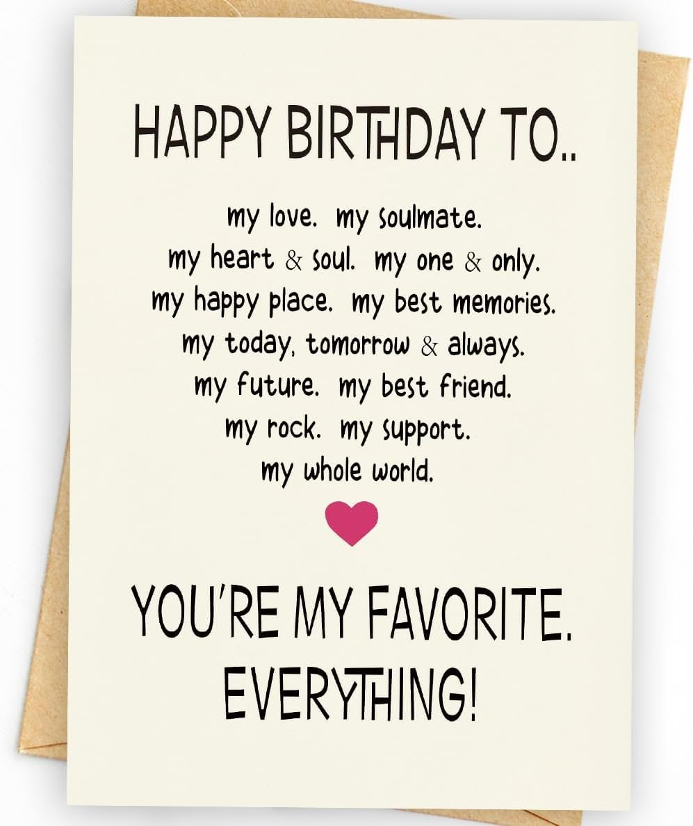 Funny Birthday Card & Gifts for Men Husband Boyfriend Him, Happy Bday Card (Red Heart 2) image number 6