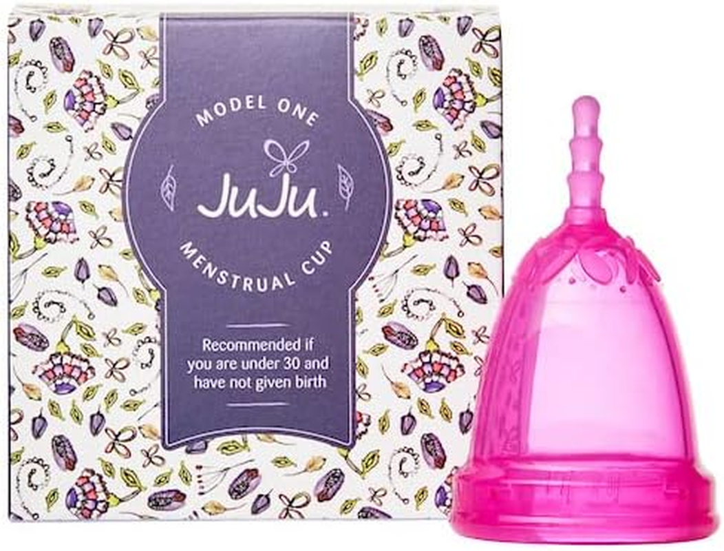 Juju Menstrual Cup Model 1 - Pre Childbirth Menstruation Cup - Reusable Cup for Feminine Care - Medical Grade Silicone Period Cup - Hypoallergenic - Eco Friendly - Made in AUS (Pink) image number 3