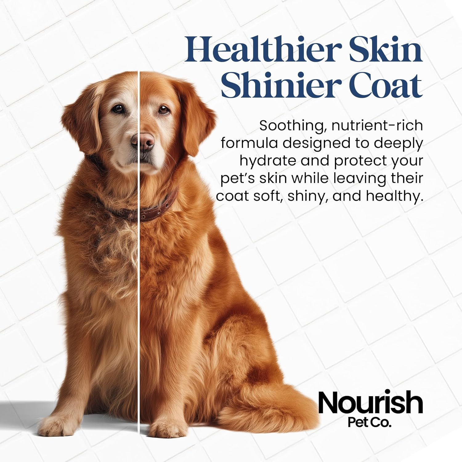 Nourish Pet Co. Derma Shampoo for Itchy Dogs - Dog Shampoo for Sensitive Skin, Hypoallergenic Gentle Cleansing Wash, Soothes Dryness & Irritation, Supports Coat Health image number 5