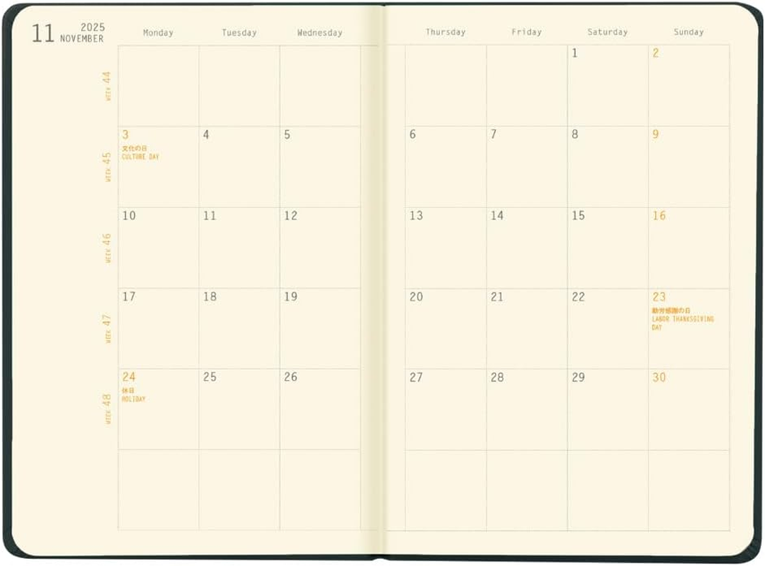 Rhodia Cf117069 Notebook Diary A6 Weekly Left Type Web Planner Weekly Horizontal Black image number 3
