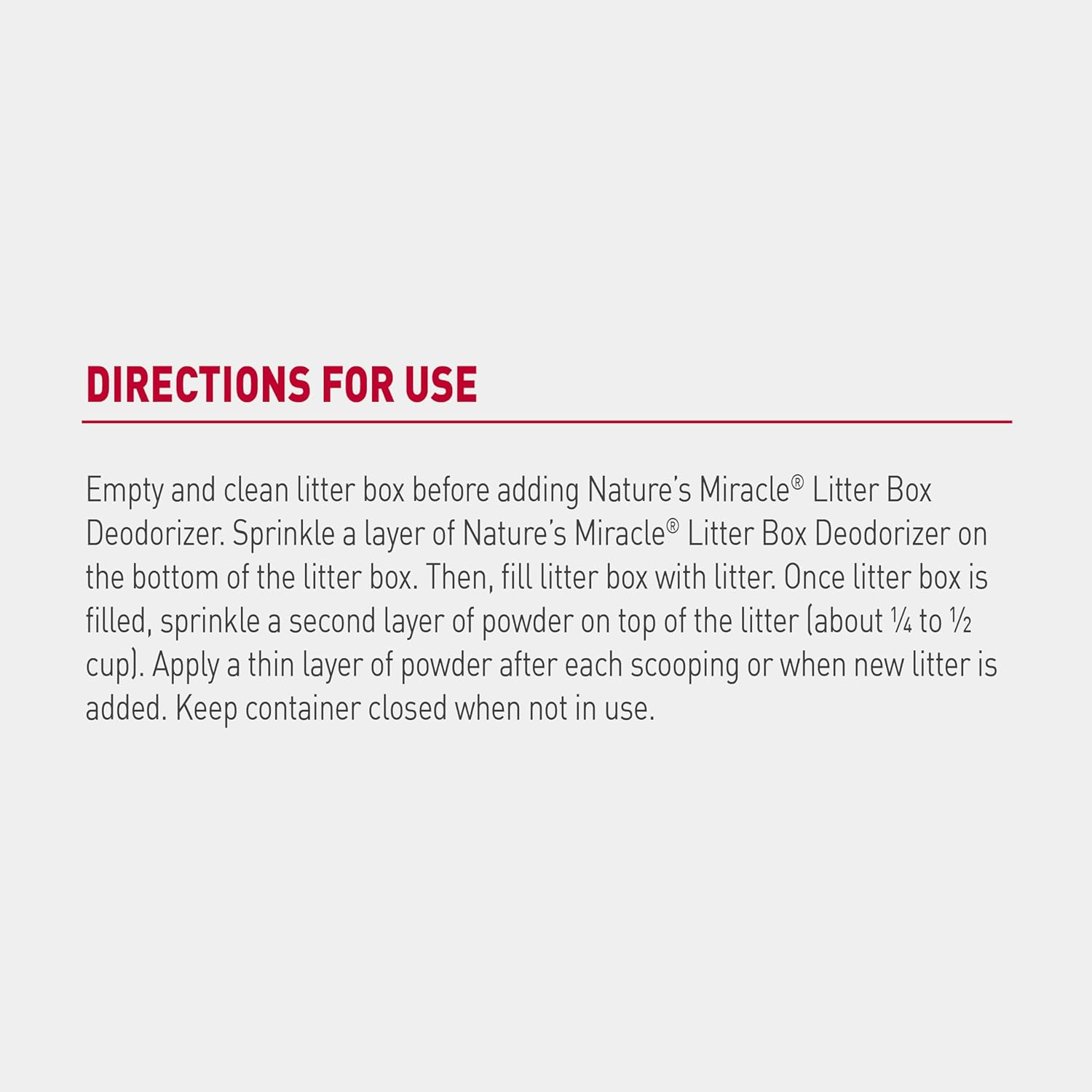 Nature'S Miracle Litter Box Deodorizer, 567G, Litter Deodorizing Powder, Cat Odor Control Formula image number 4