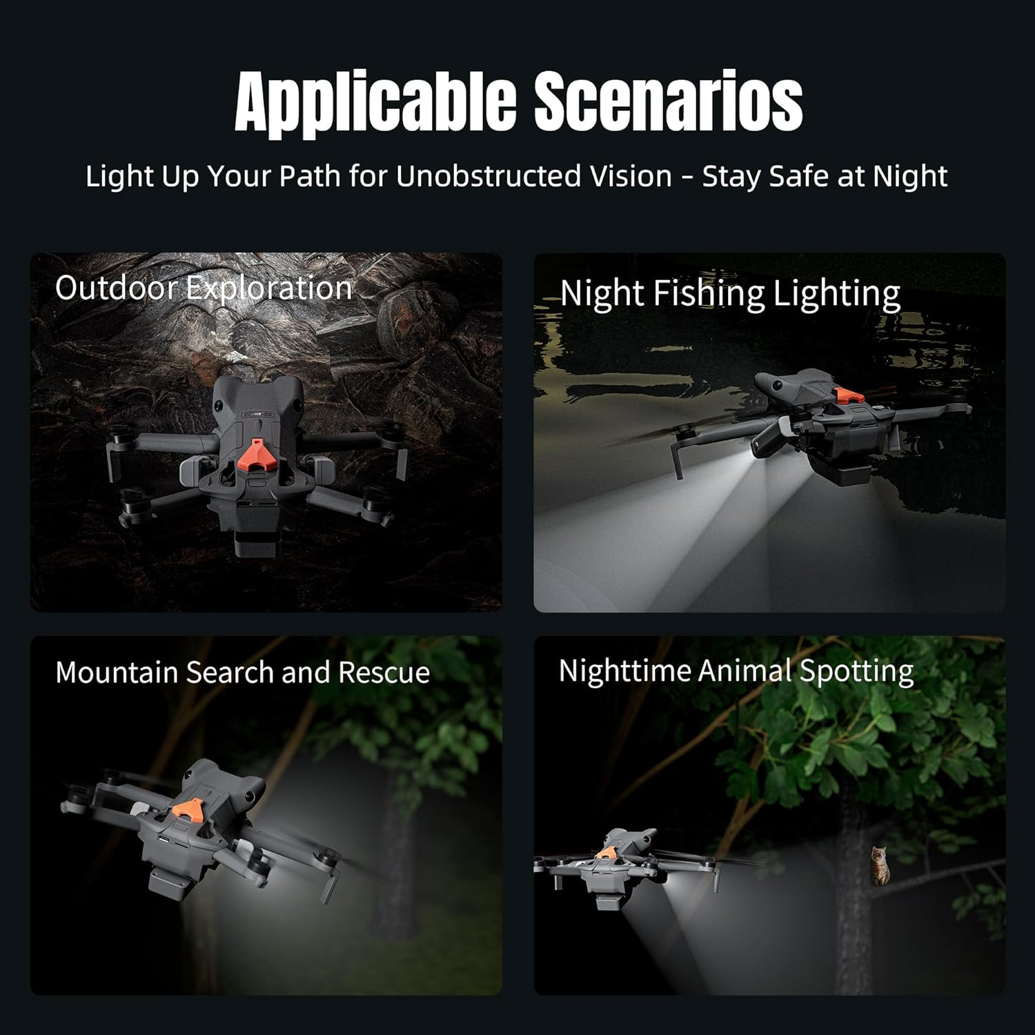 Drone Beacon Designed for DJI MINI 5 PRO, with Two Separate Detachable Lights on Both Sides, Can Be Used for Night Flight of The. image number 1