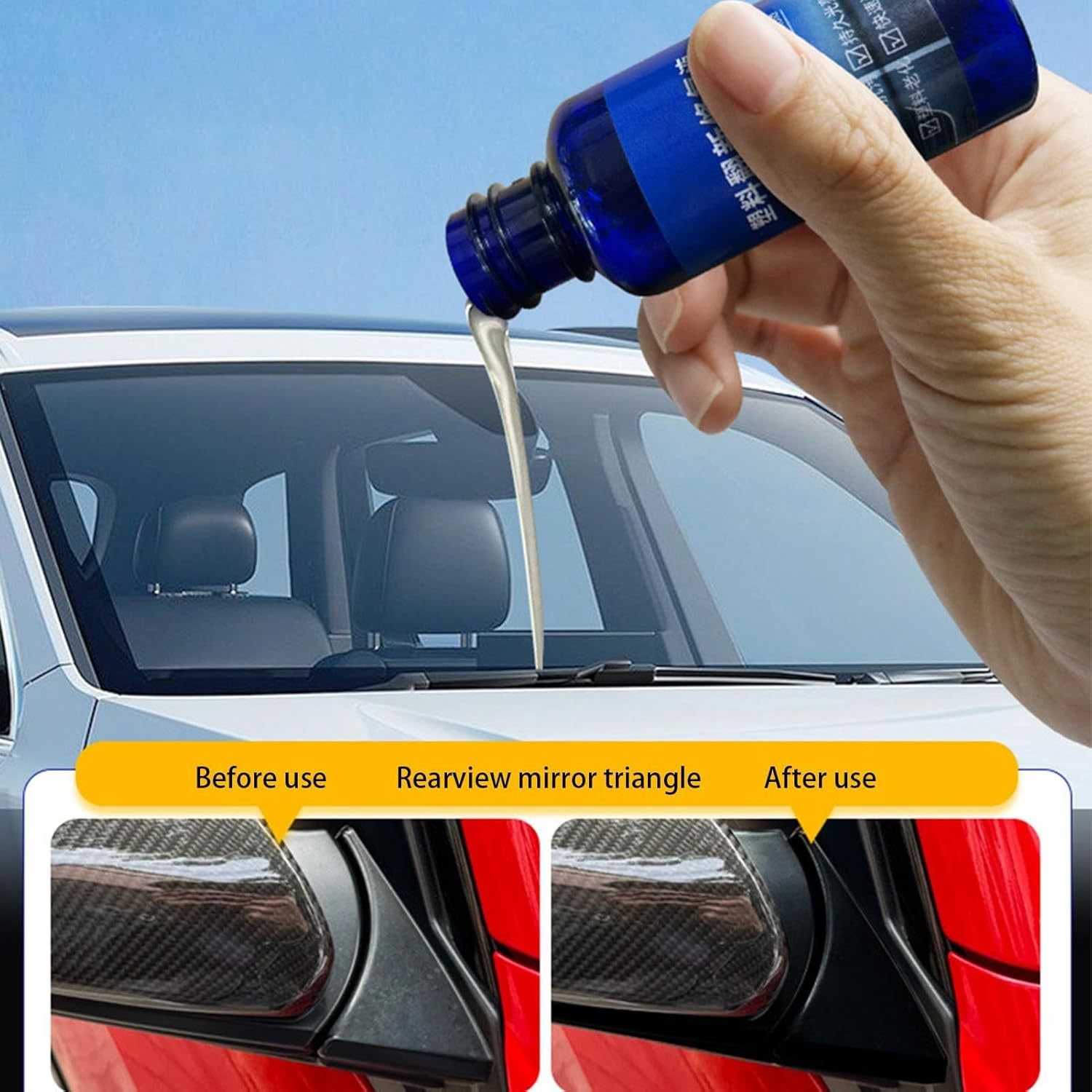 Trim Restorer Automotive | 30Ml Car Refurbishing Agent | Uv-Protected High-Gloss Stain Cleaner for Maintenance Dashboard Protection Leather Seat Conditioning image number 3