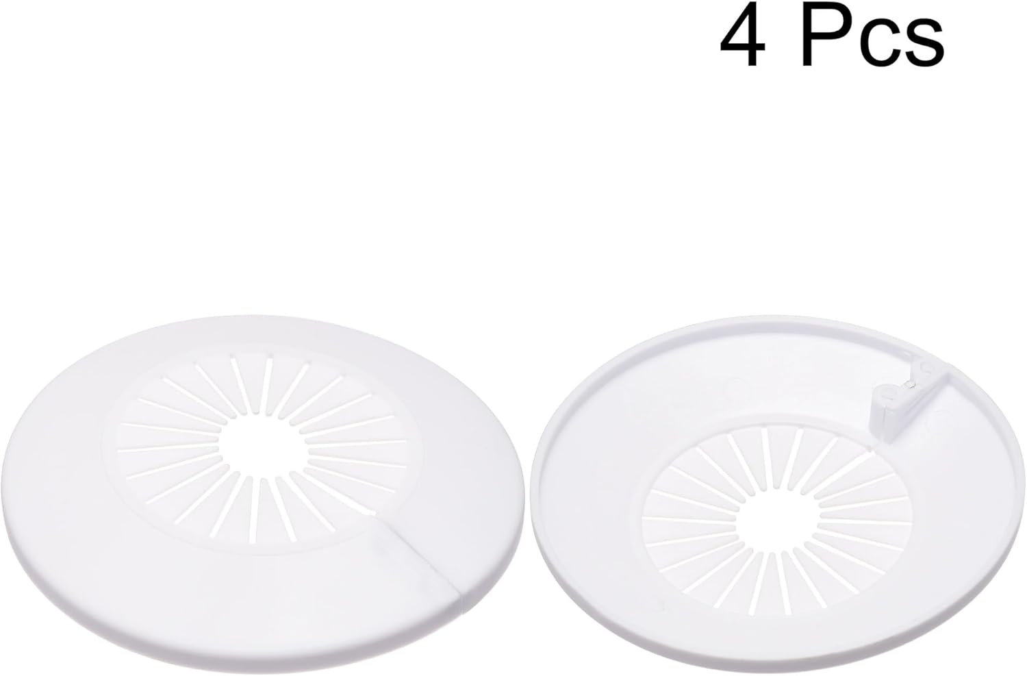 Uxcell Pipe Cover Decoration, 30Mm-50Mm PP Plastic Escutcheon Water Pipe Drain Line Cover White 4Pcs image number 4
