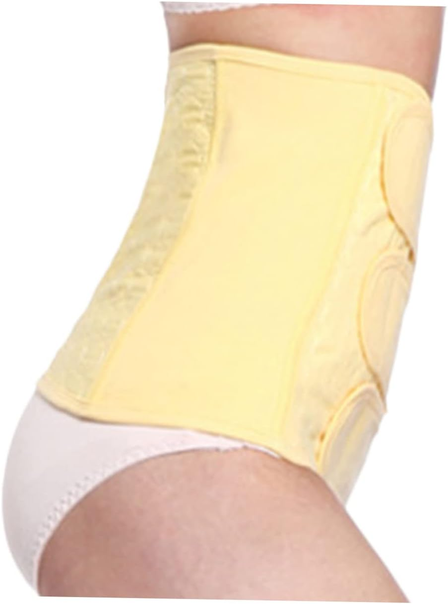 Cotton Belly Wrap Band Maternity Recovery Belt Postpartum Waist Trainer for Women XL Yellow image number 4