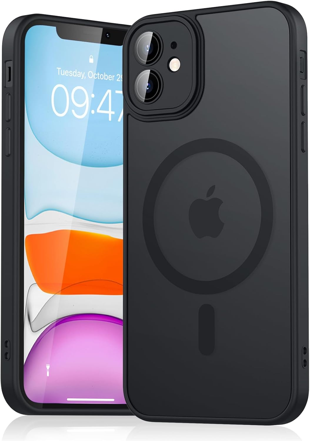 Magnetic Case for Iphone 11 Case, [Compatible with Magsafe] Drop Protection Skin-Friendly Shockproof Protective Matte Cover for Iphone 11 image number 5