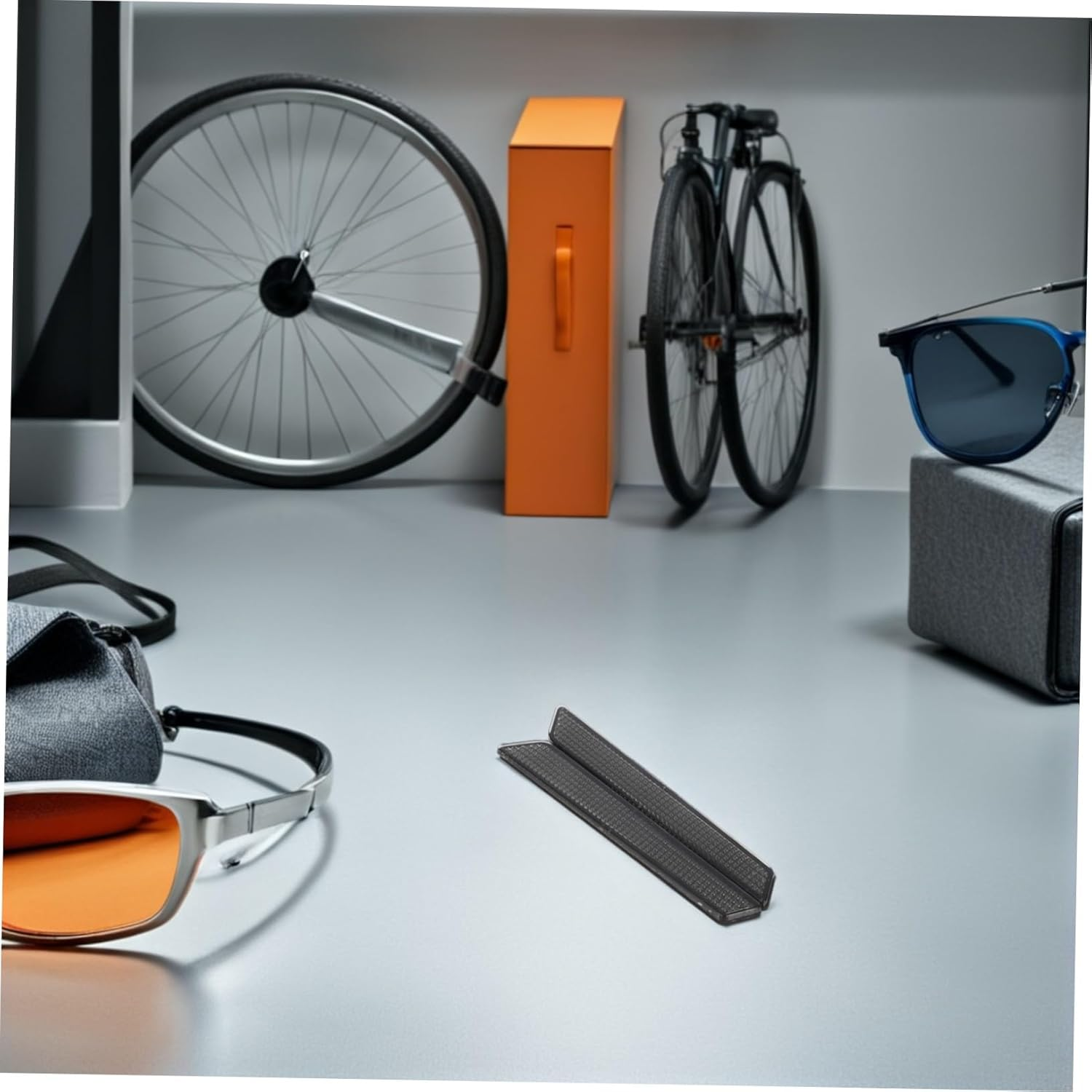 Alipis Motorcycle Reflective Strips Saddle Bag Motorcycle Covers Saddle Bag Reflector Accessories Reflector Inserts Black Grey Abs - Grey image number 5