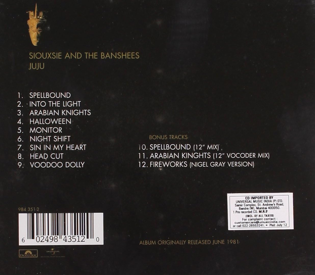 SIOUXSIE & the Banshees'S Ju Ju image number 1