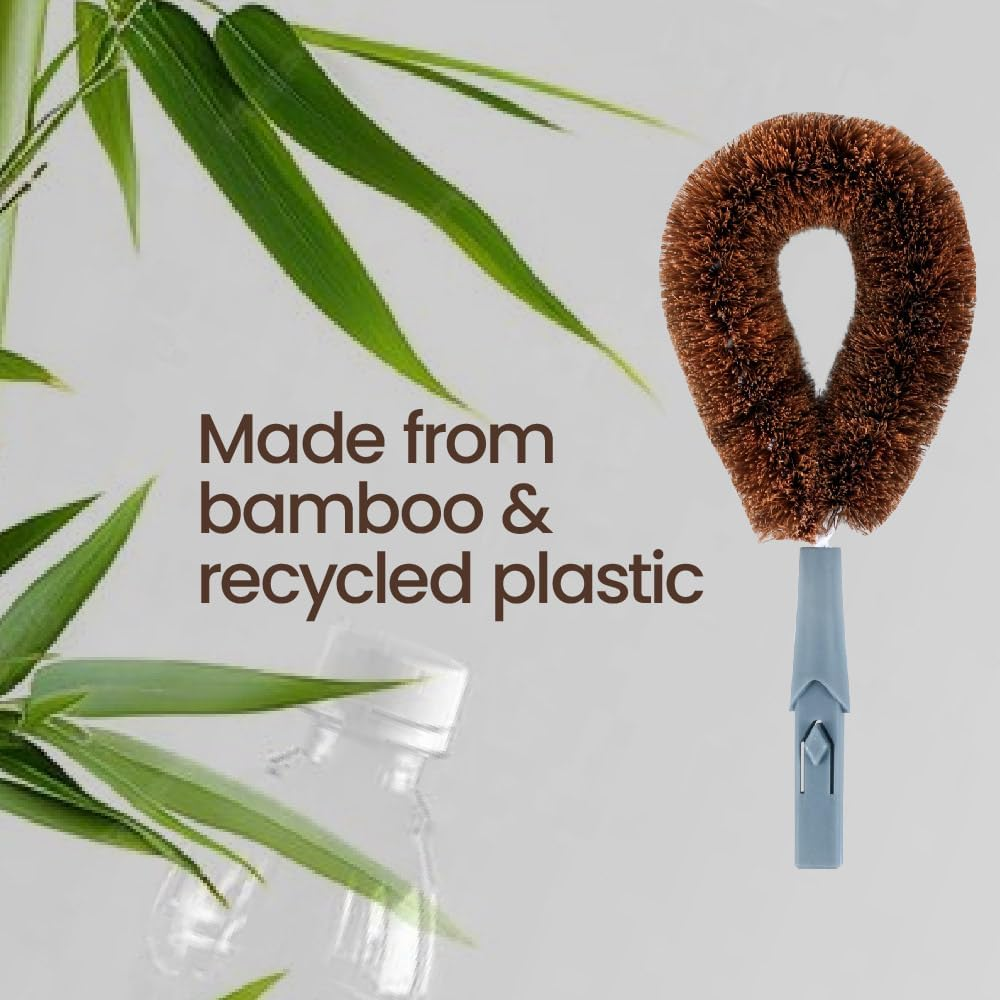 Eco Basics 20.5Cm Coconut Dish/Pot Brush Refills Kitchen Cleaning Nylon Bristle image number 1