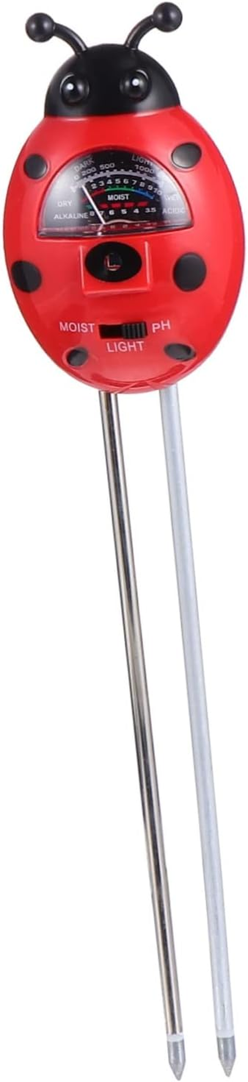 BESPORTBLE 2Pcs Ladybug Soil Tester Kit Ph Moisture Light for Gardening Planting Supplies image number 4