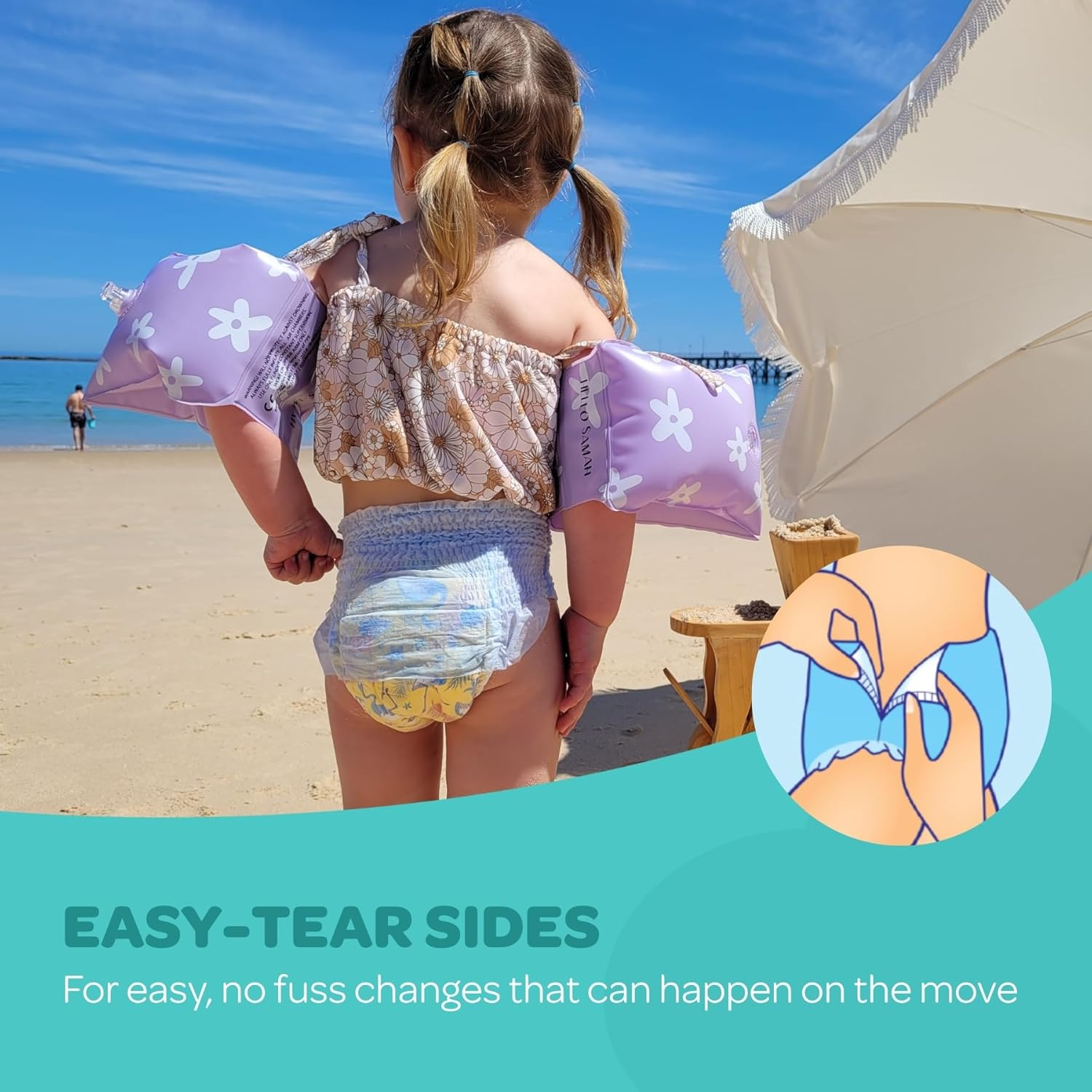 Babylove Swim Pants Medium (9-14Kg) | 30 Pieces (3 X 10 Pack) image number 1