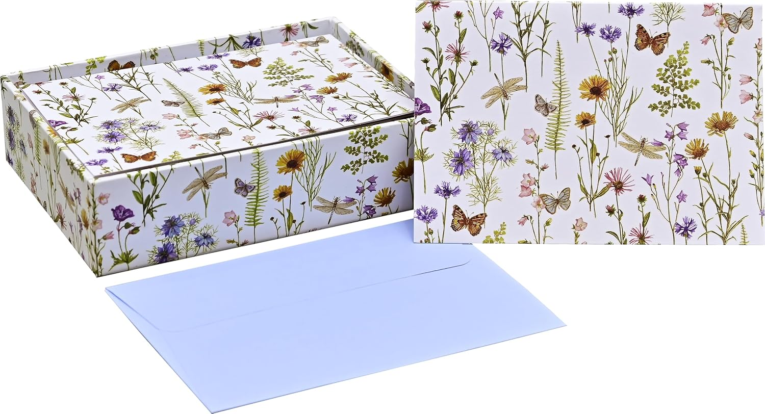 Wildflower Garden Note Cards (14 Cards, 15 Self-Sealing Envelopes) image number 2