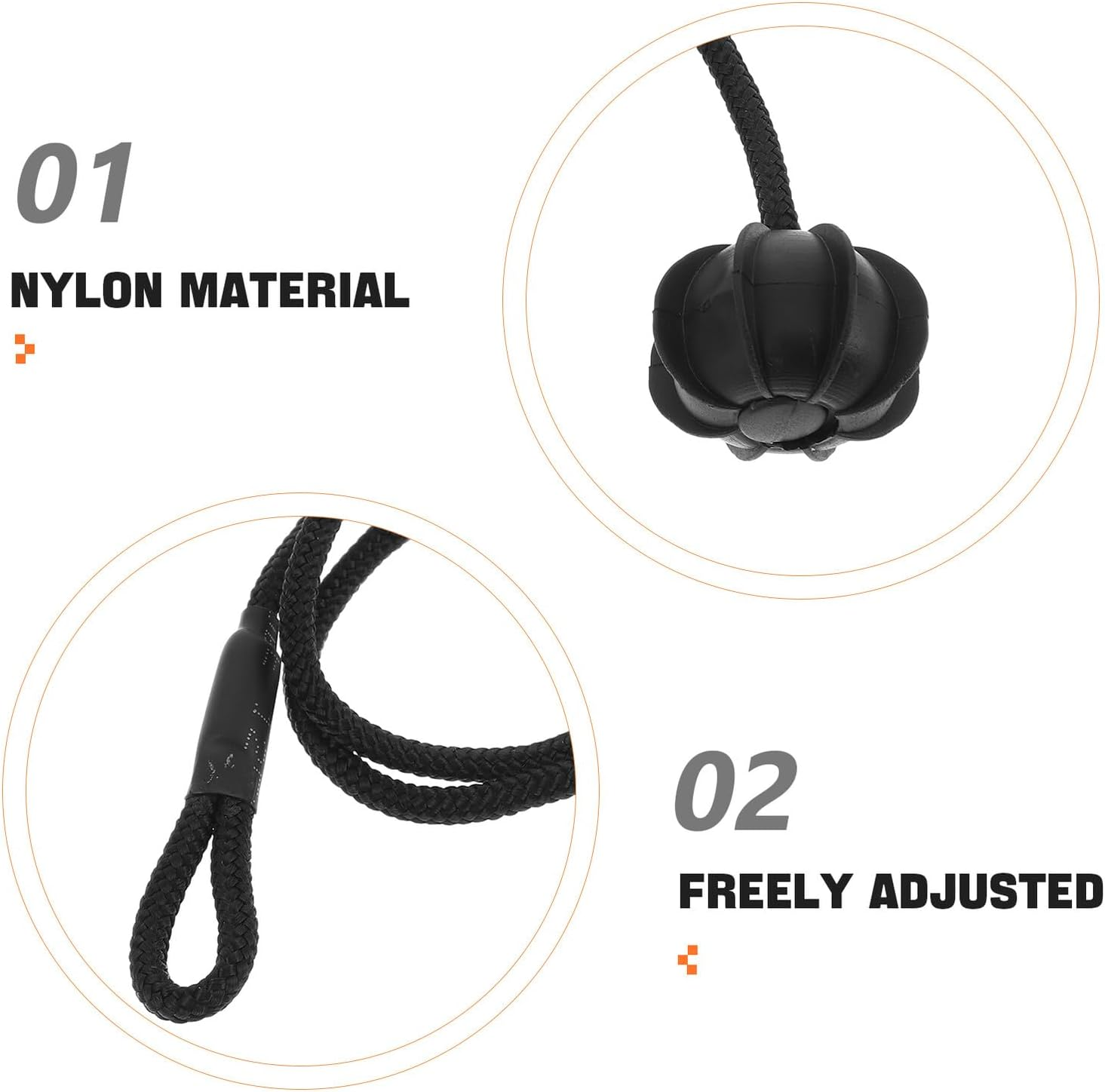 Cabilock 2 Sets Adjustable Flat Bungee Cord Trunk Partition Lanyard with Nylon Straps and Buckles Rear Parcel Shelf Hanging Rope Replacement for Car Boot Organizing and Space Optimization