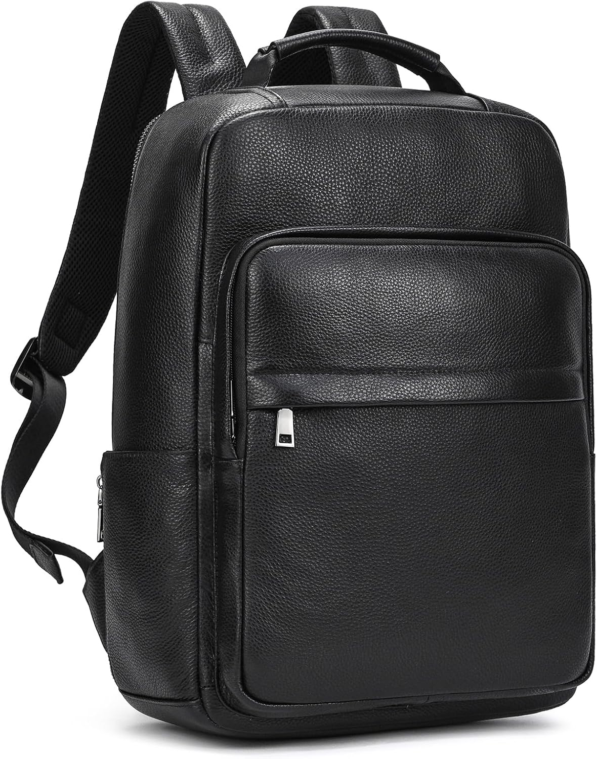 LUUFAN Genuine Leather Backpack for Men, Slim Shoulder Bag Laptop Daypack Travel Outdoor Business Weekender Rucksack