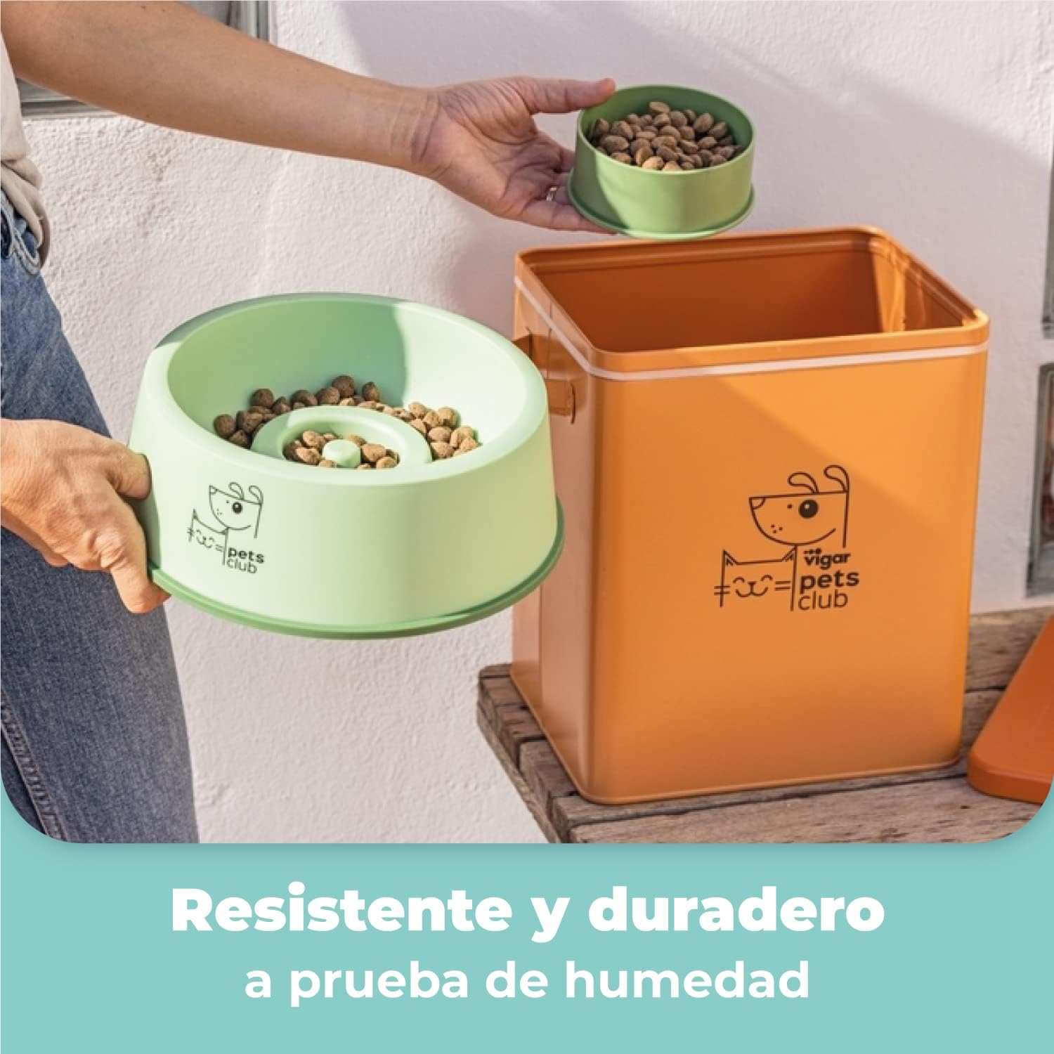 Vigar Pets Club Small Metal Storage Container, Small, 5 Litre Capacity image number 1