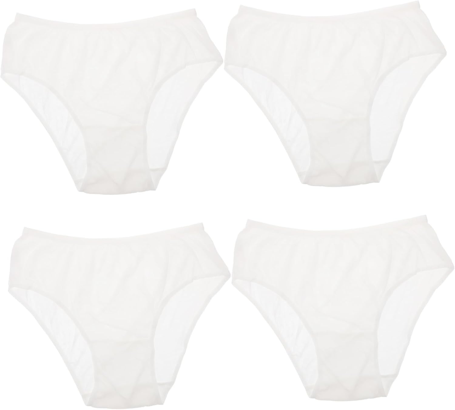 Holibanna 4Pcs Disposable Maternity Underpants White Cotton Soft Breathable Postpartum Supply Women XXL Portable Hospital Use image number 2