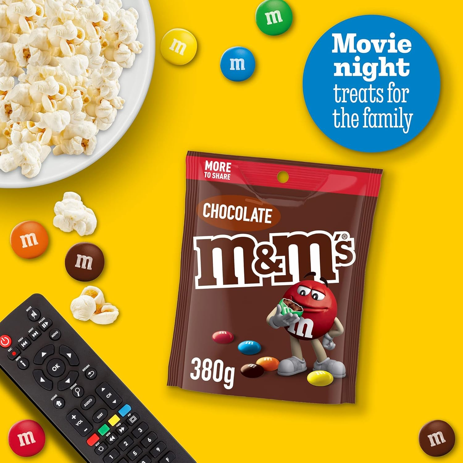 M&M'S Milk Chocolate Snack & Share Bag 380G (Pack of 2) image number 5