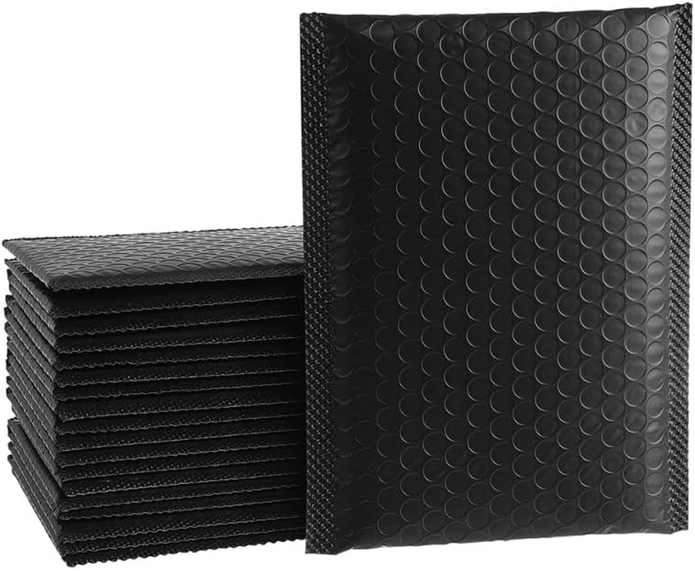 GLEAVI 50Pcs Black Mailers Self Sealing Padded Envelopes 7X4.7 Inches Co-Extrusion Film Shipping Bags for Jewelry, Books, Cosmetics, and Small Business Packaging image number 5