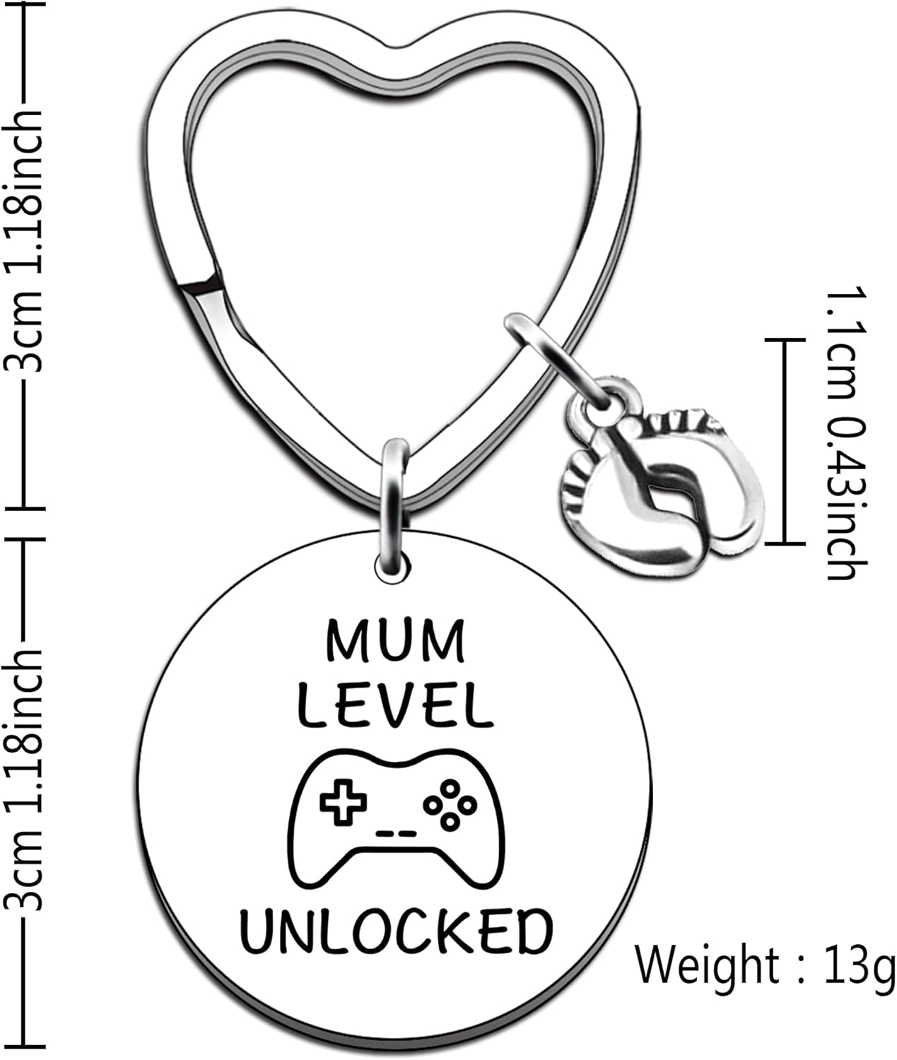 JMIMO New Expecting Mum First Time Mothers Day Gifts, Mummy to Be Gifts, Soon to Be New Mum Announce Pregnancy Gifts, Silver, One Size image number 1