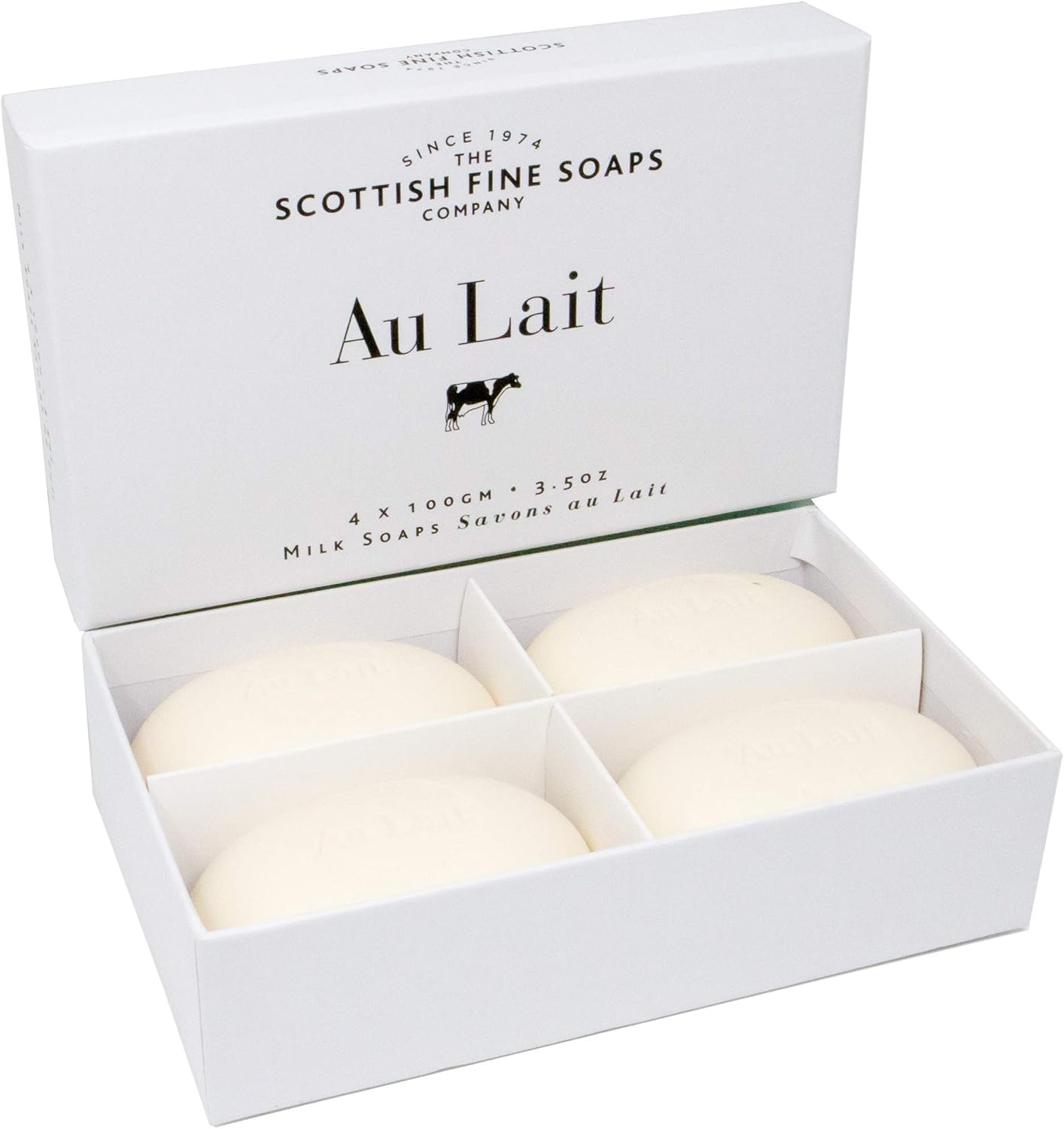 The Scottish Fine Soaps Company Au Lait Milk Soaps (4 X 100G) image number 4