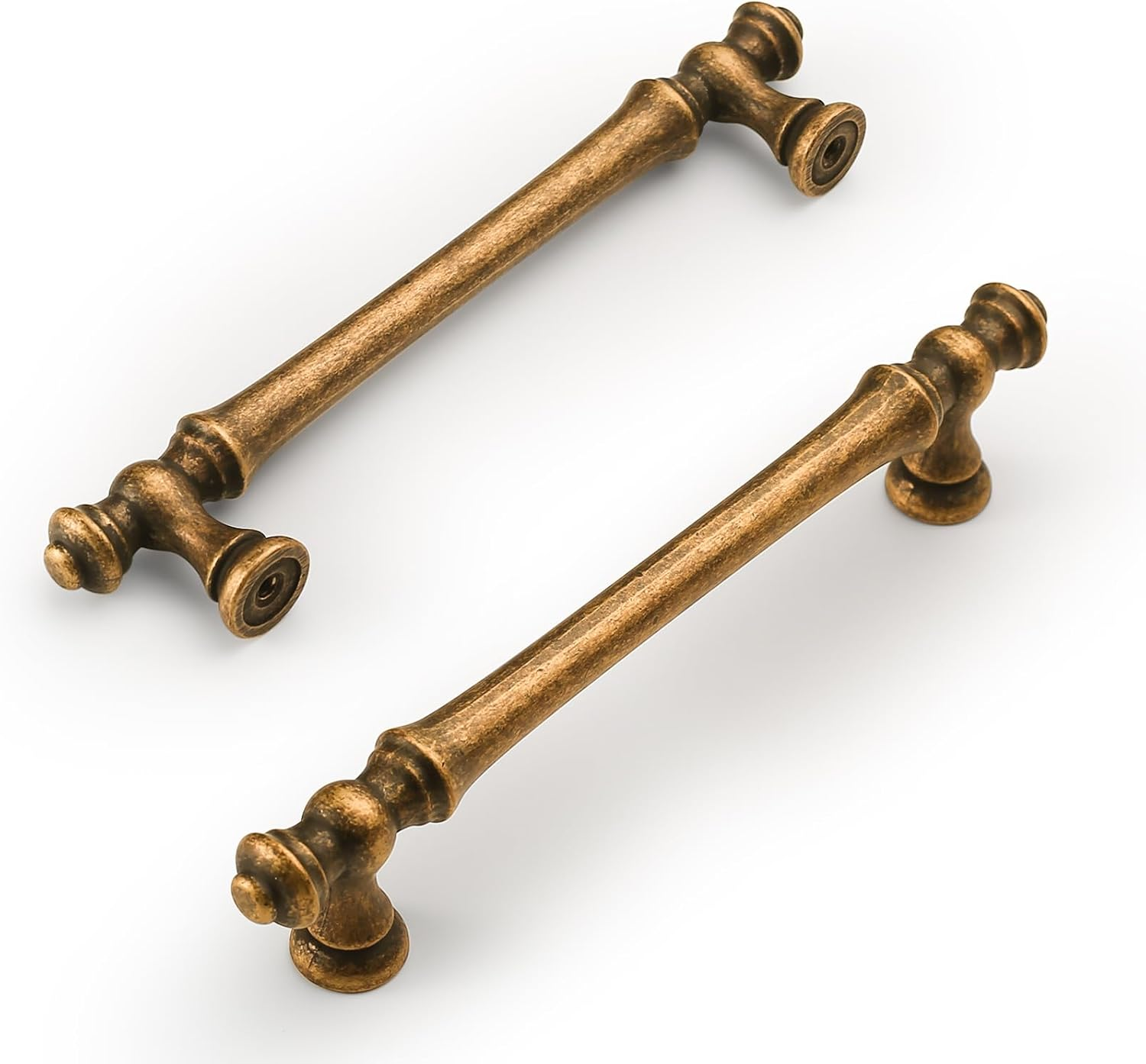 Amerdeco 10 Pack Matte Black Zinc Cabinet Pulls 5 Inch(128Mm) Hole Center Cabinet Hardware Kitchen Cabinet Handles for Bathroom Drawer Pulls Dresser Pulls ZH0014 image number 2