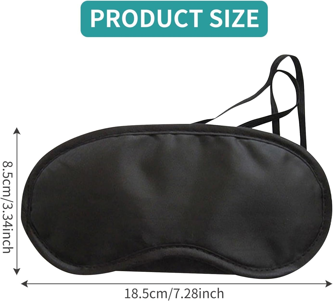 Lightweight Blindfold Eyeshade Eyepatchs, 30Pcs Black Eye Cover Sleeping Mask Blindfold,Soft and Breathable Night Mask with 2 Elastic Bands