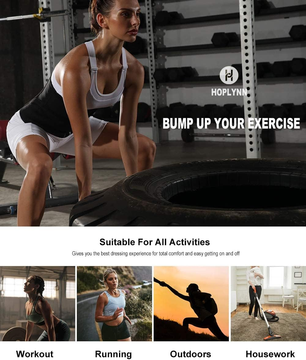 HOPLYNN Neoprene Sweat Waist Trainer Corset Trimmer Belt for Women Weight Loss, Waist Cincher Shaper Slimmer image number 6