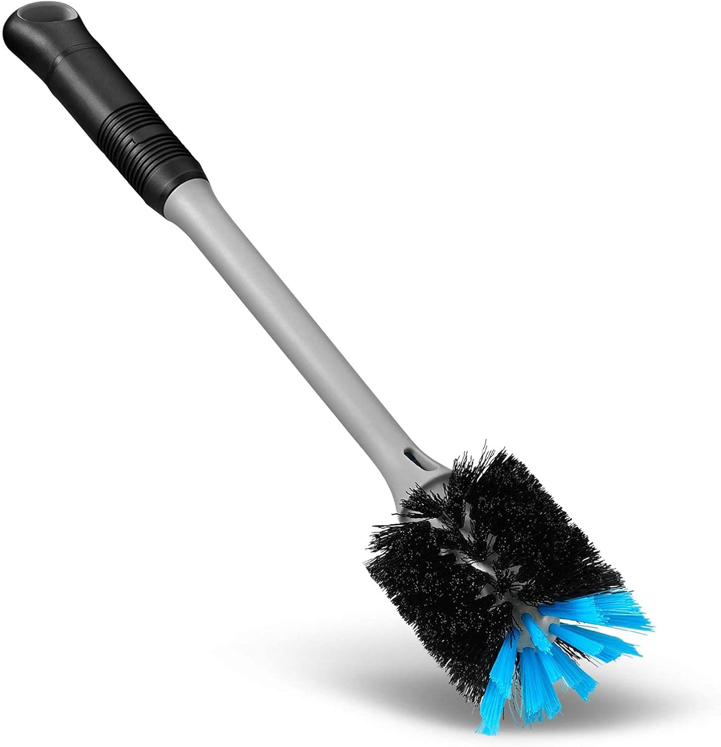 MOSOLAN 3-In-1 Bottle Brush with Straw Cleaning Brush and Nipple Cleaner, Long Handle Water Bottle Scrubbing Brush, Built for Cleaning Sport Bottles, Baby Bottles, Coffee Mugs, Flask image number 6