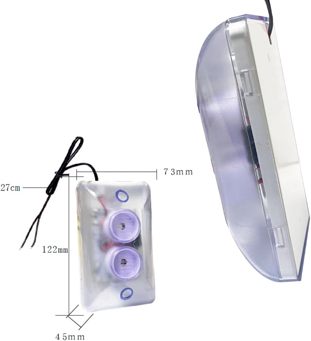 Taikuwu 120Db Strobe Siren Alarm - 220V AC Dual Red & Blue Flashing Lights, Fire Emergency Alarm for Public Safety, Warehouses, Schools (ABS Housing, Wall-Mounted) image number 2