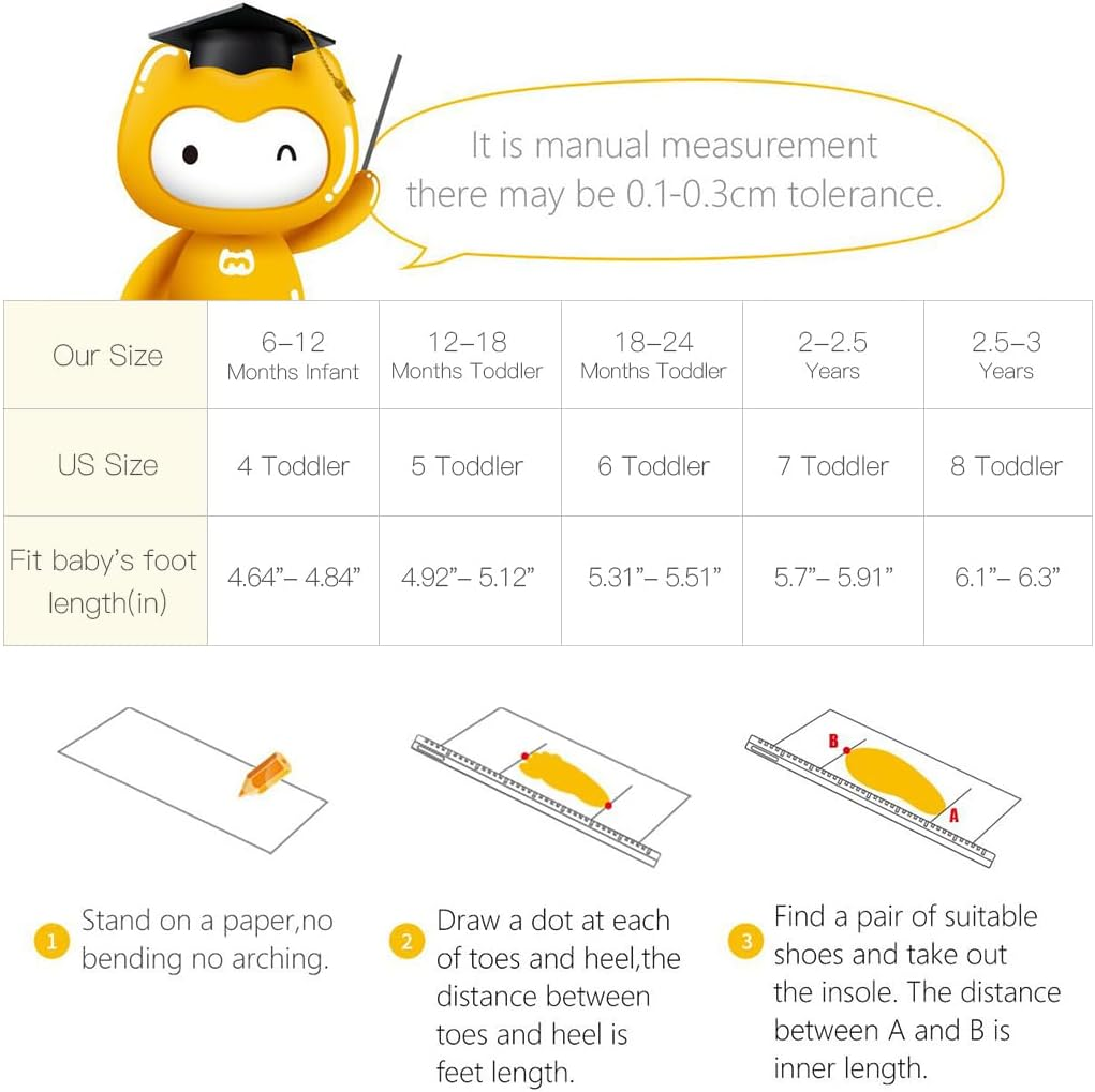 Baby Shoes Boy Girl Infant Sneakers Non-Slip First Walkers 6 9 12 18 24 Months