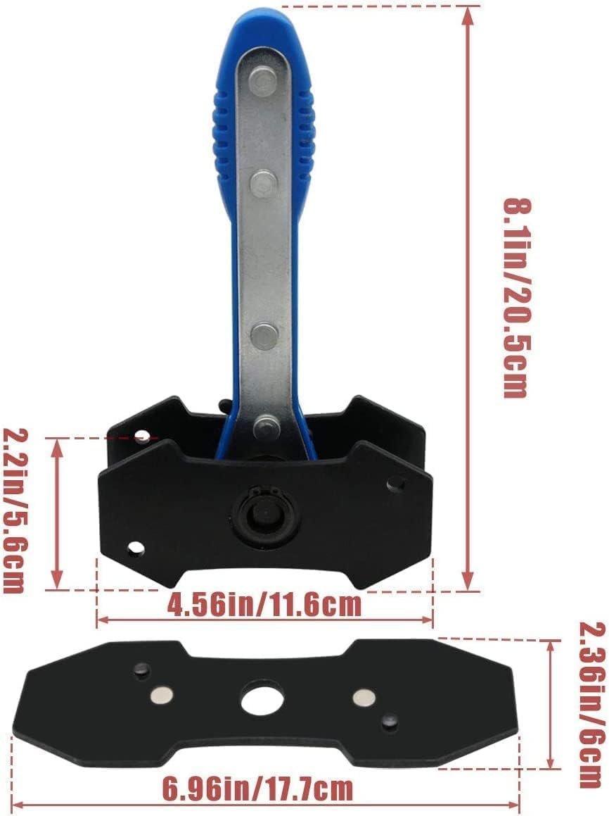 Brake Caliper Press Tool, 360&deg; Adjustable Car Ratcheting Brake Caliper Piston Spreader Press Tool, Brake Piston Compressor Tool, Blue image number 5