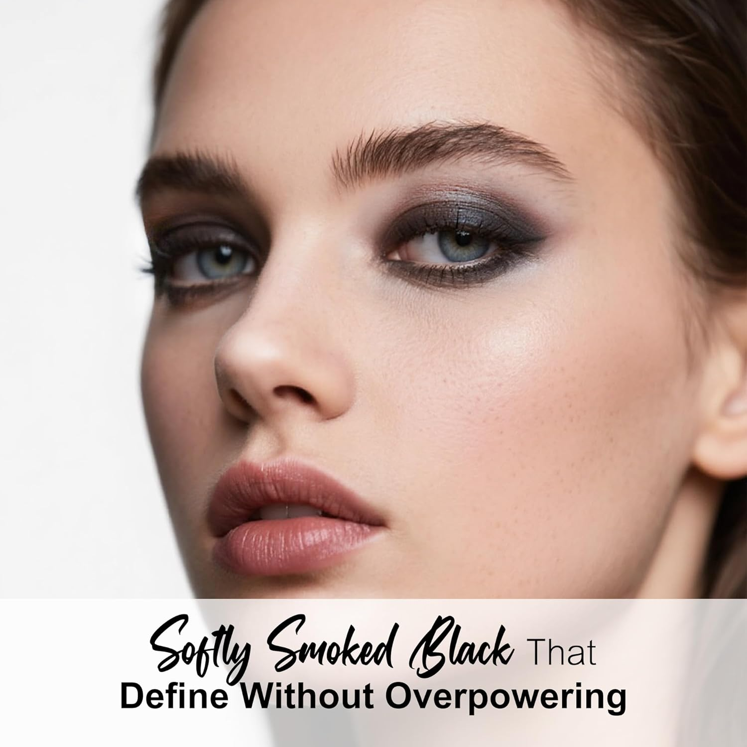 BEPHOLAN 2 PCS Single Matte Black White Eyeshadow Palette,Eyeliner Powder Goth Makeup Eyeshadow,Gothic Vampire Makeup Kit - Blackwhite image number 4