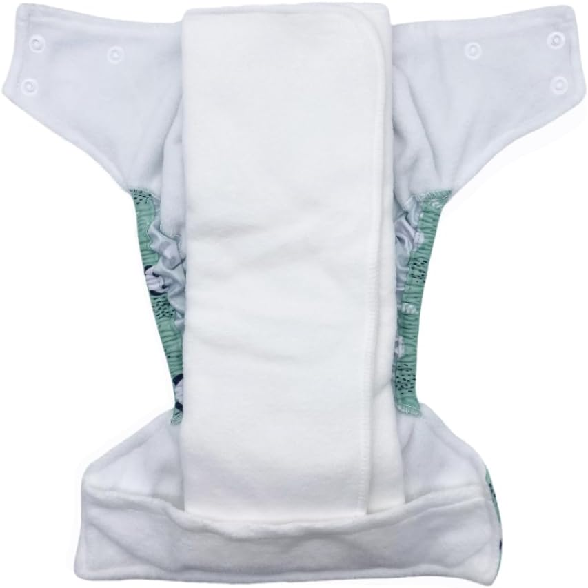Big Softies Reusable Nappy with Insert Absorber-Panda image number 4