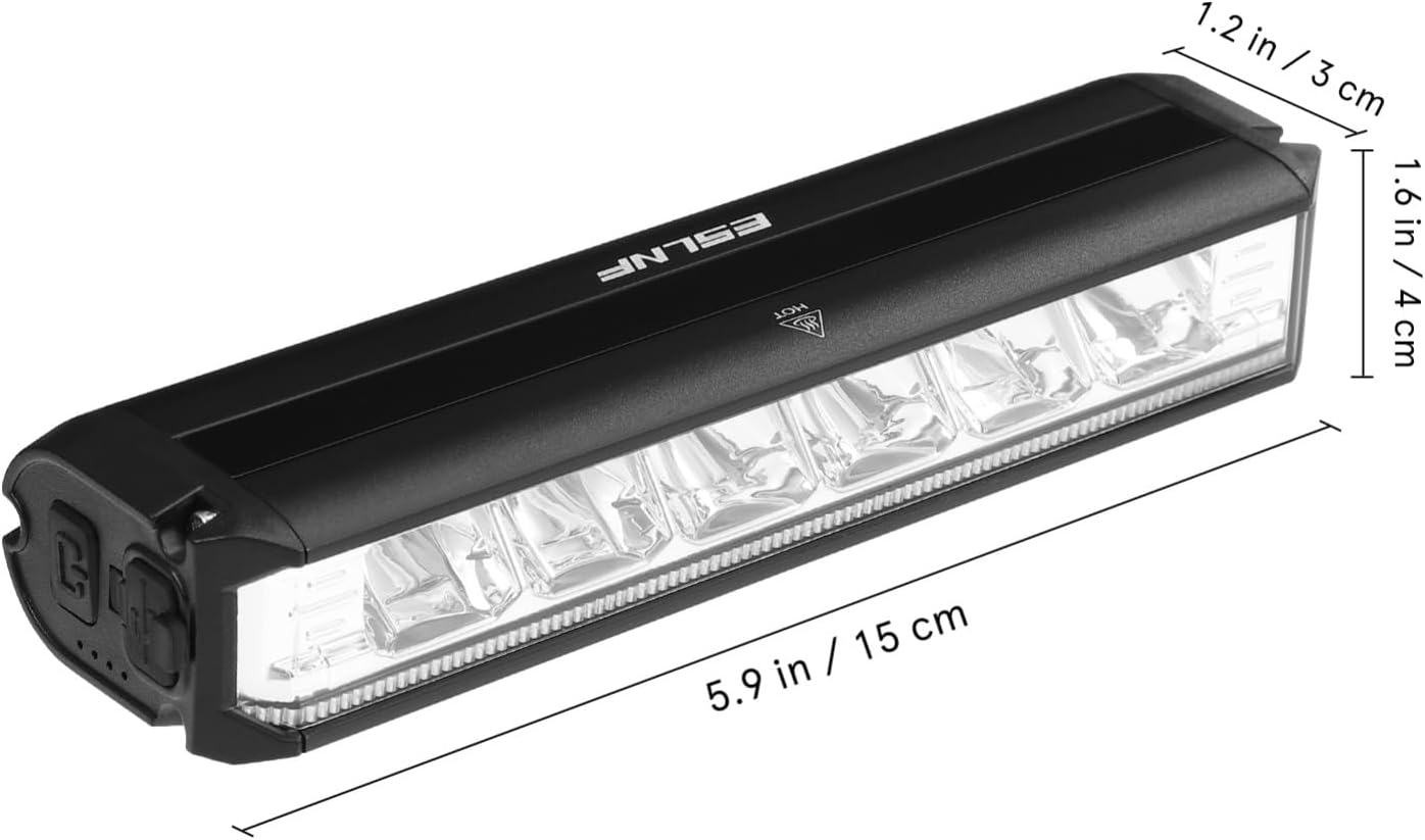 Mipcase Bike Light Bar: Rechargeable Bicycle Headlight Led Outdoor Floodlight Flashlight Bike Taillight, Bright Bike Light for Night Riding image number 1