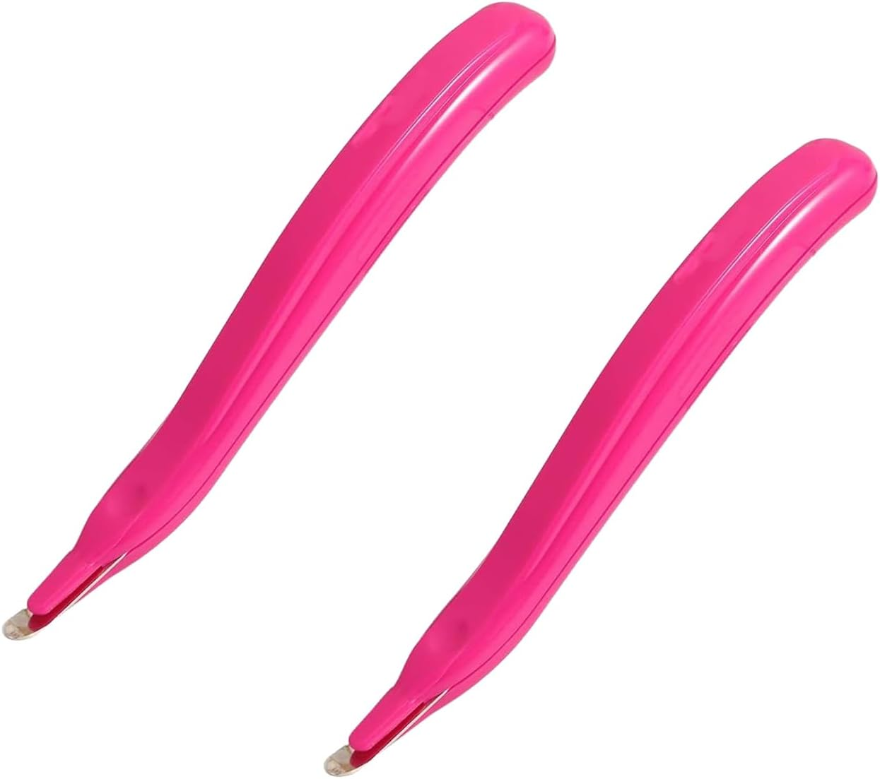 2Pcs Pink Portable Staple Remover,Staple Puller Tool Magnetic Head Staple Removal Tool Handheld Staple Puller,Pen Type Staple Remover Binding Supplies Office and School Products image number 2