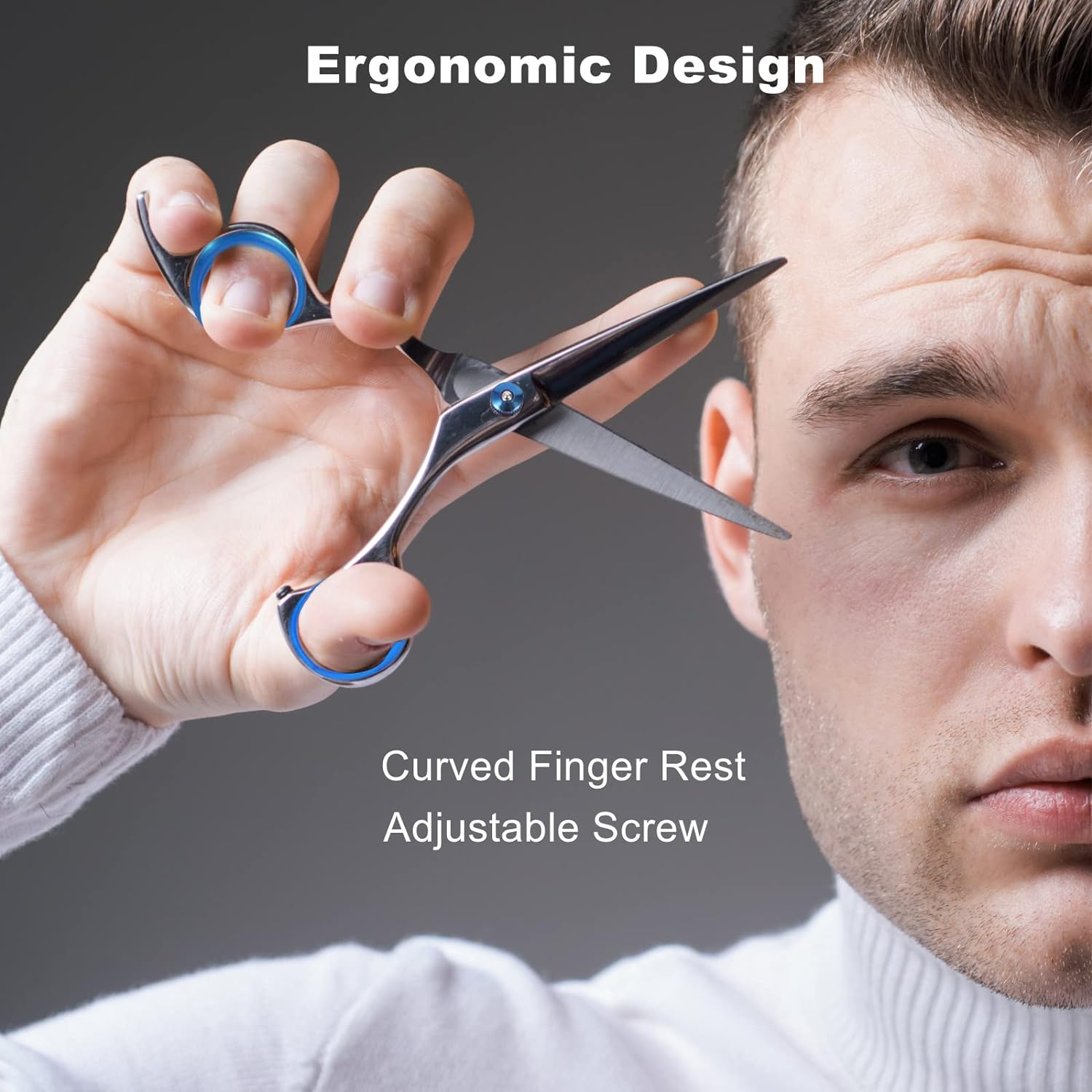 Hair Cutting Kit, 11 Pcs Professional Haircut Set with Cutting and Thinning Scissors, Neck Duster Brush, Comb, Barber Cape, Hair Clips, Hairdressing Shears for Barber and Home image number 3