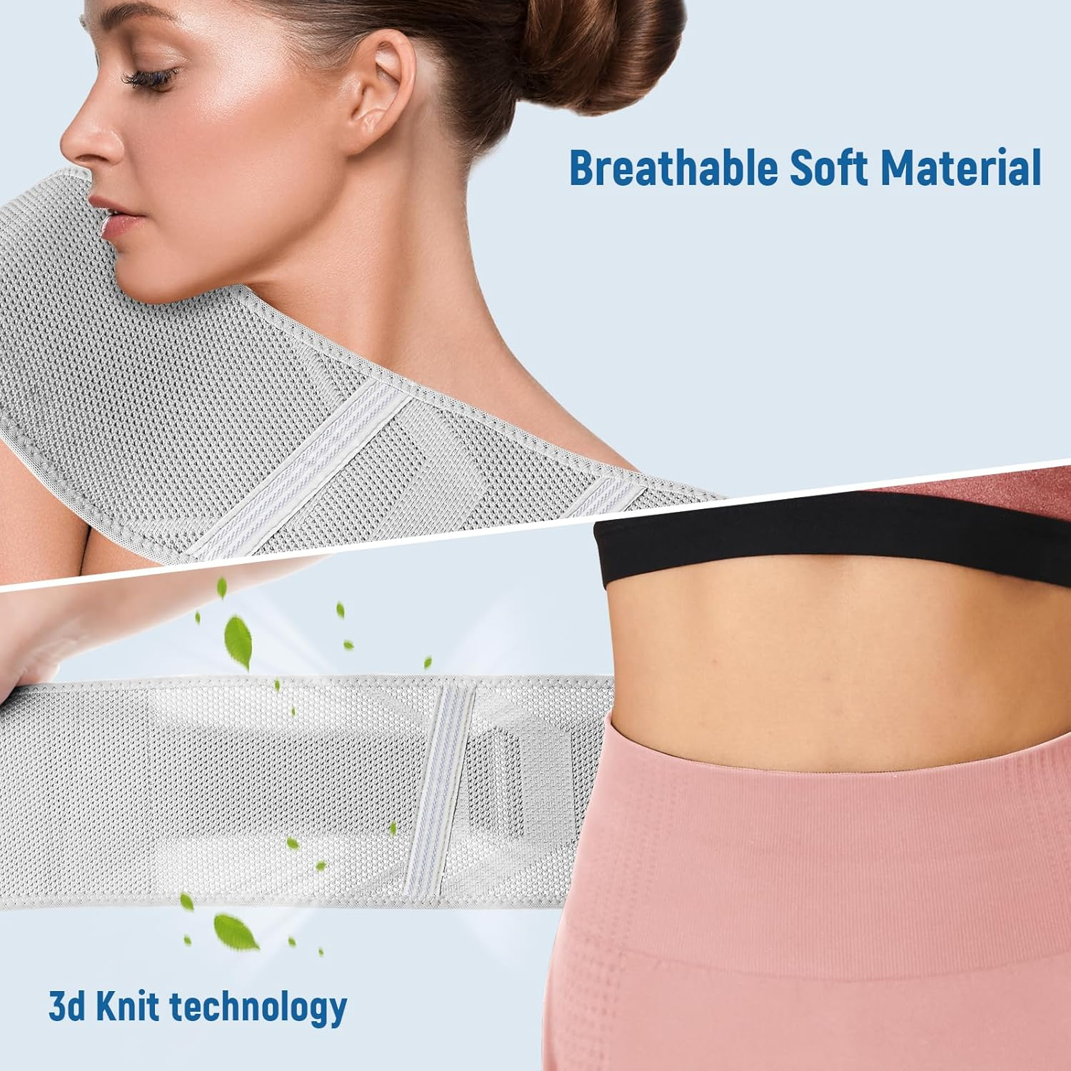 Back,Pelvic and Sacral Nerve Pain Relief,Hip Stabilizer Brace for Si Joint Dysfunction Trochanteric (Gray, Large) image number 6